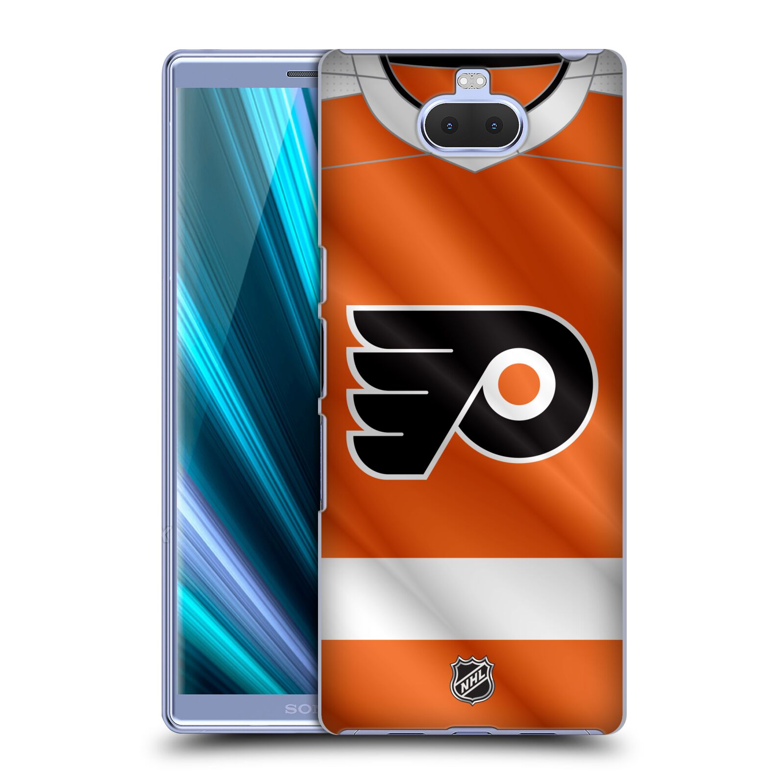 Pouzdro na mobil Sony Xperia 10 - HEAD CASE - Hokej NHL - Philadelphia Flyers - Dres