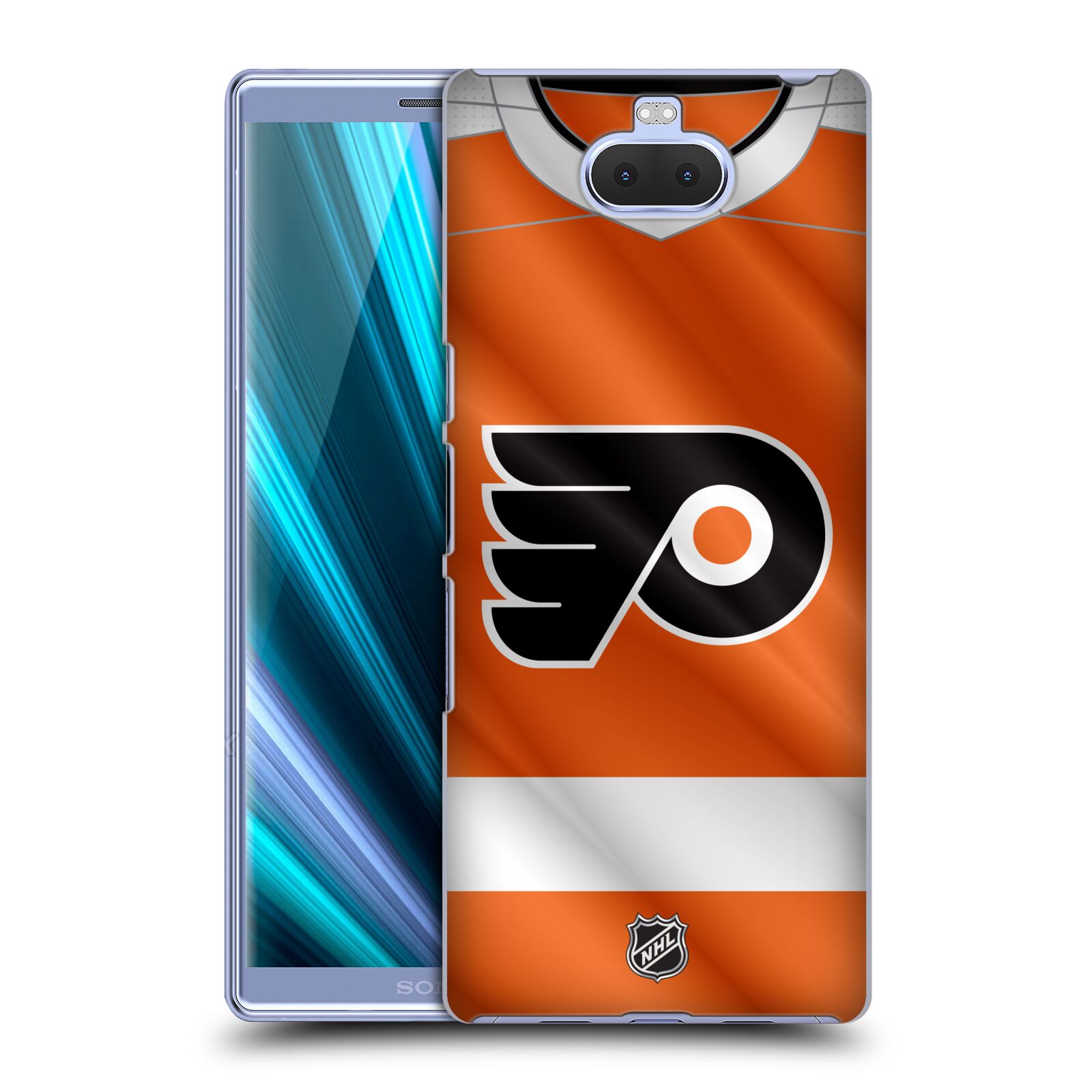 Pouzdro na mobil Sony Xperia 10 Plus - HEAD CASE - Hokej NHL - Philadelphia Flyers - Dres