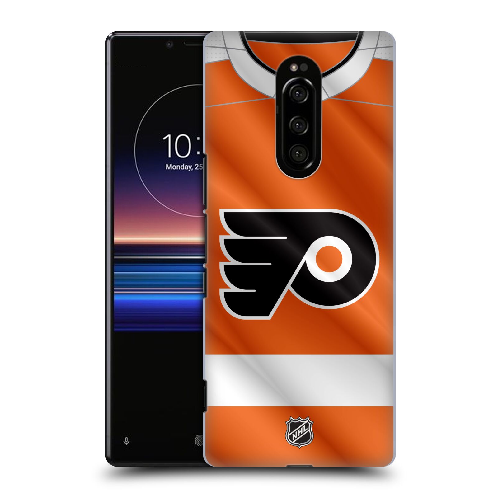 Pouzdro na mobil Sony Xperia 1 - HEAD CASE - Hokej NHL - Philadelphia Flyers - Dres