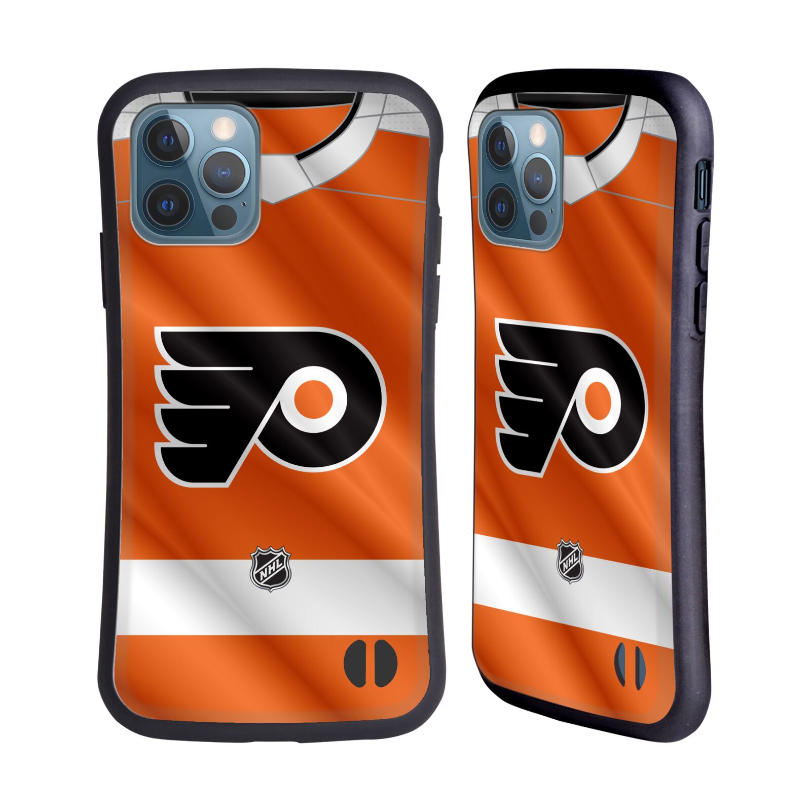 Obal na mobil Apple iPhone 12 / 12 PRO - HEAD CASE - NHL - Philadelphia Flyers dres znak