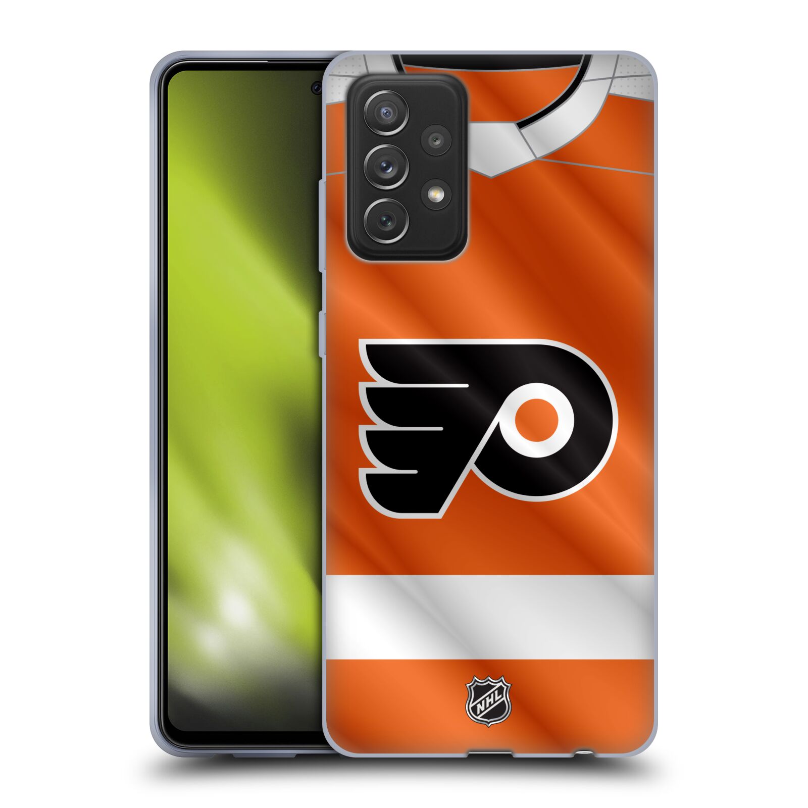 Pouzdro na mobil Samsung Galaxy A72 / A72 5G - HEAD CASE - Hokej NHL - Philadelphia Flyers - Dres