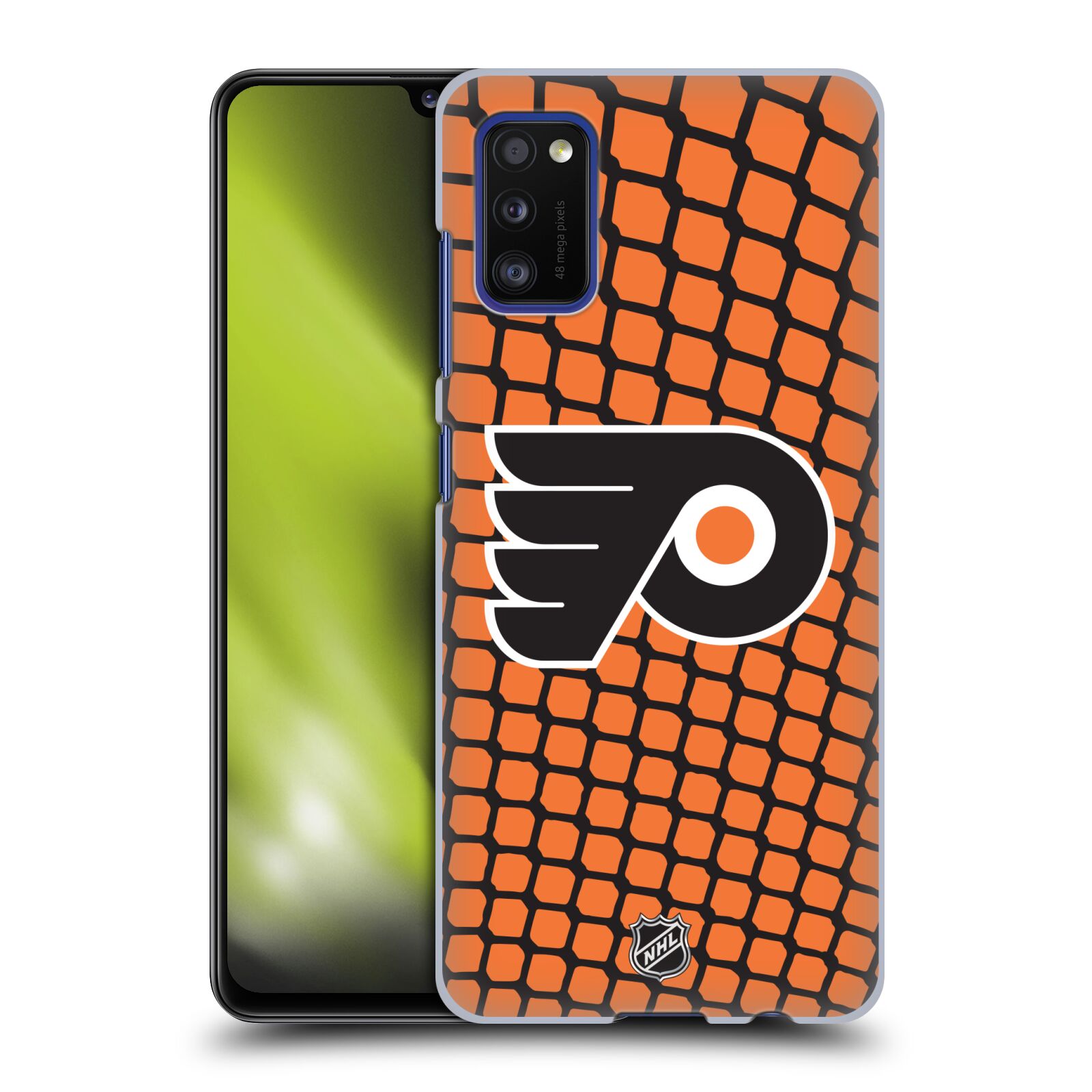 Pouzdro na mobil Samsung Galaxy A41 - HEAD CASE - Hokej NHL - Philadelphia Flyers - Znak v brance