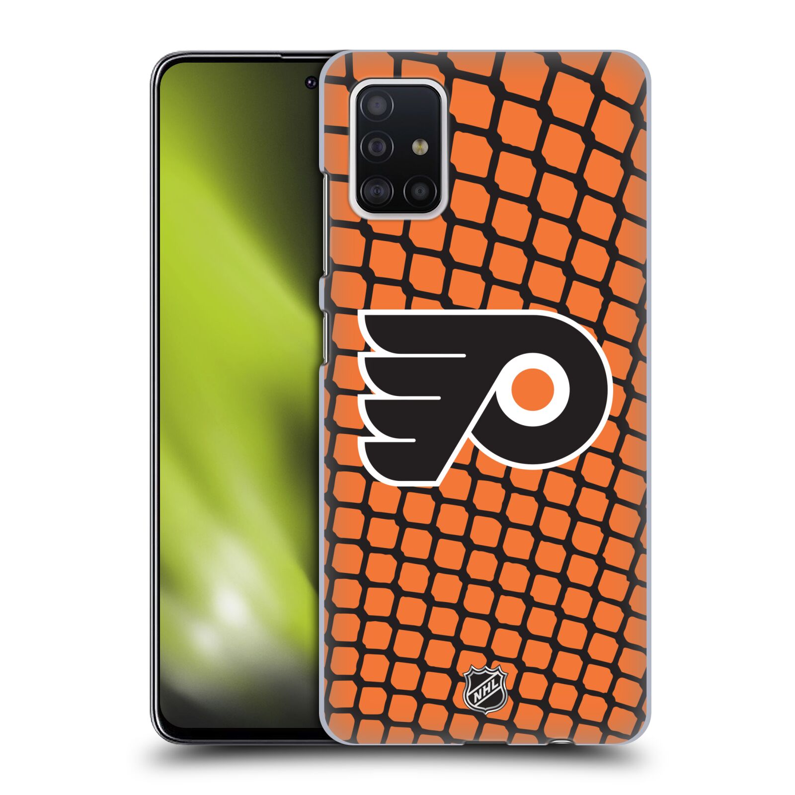 Pouzdro na mobil Samsung Galaxy A51 - HEAD CASE - Hokej NHL - Philadelphia Flyers - Znak v brance