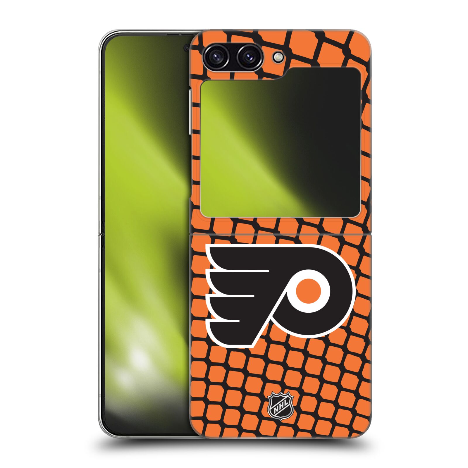 Plastový obal HEAD CASE na mobil Samsung Galaxy Z Flip 5  Hokej NHL - Philadelphia Flyers - Znak v brance