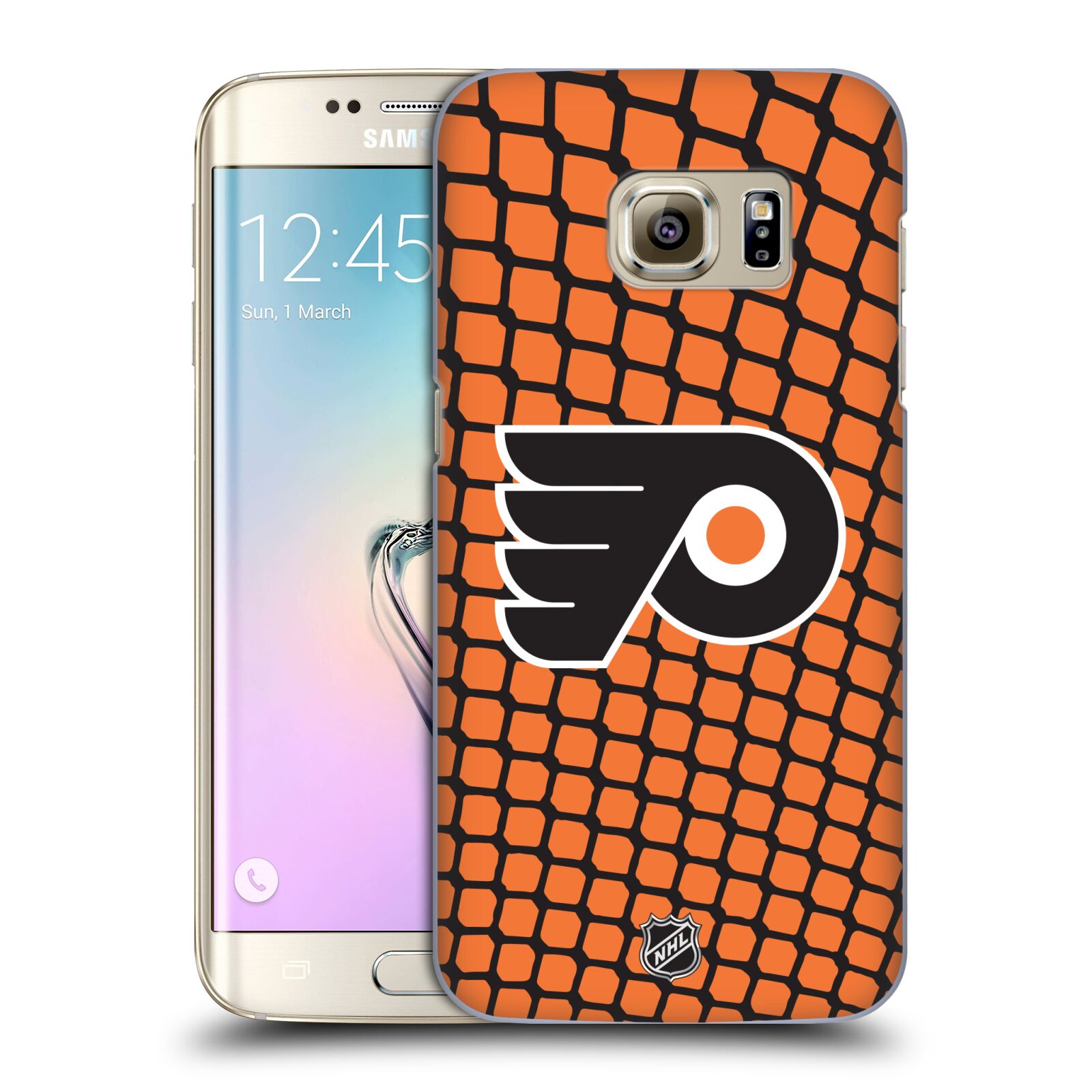 Pouzdro na mobil Samsung Galaxy S7 EDGE - HEAD CASE - Hokej NHL - Philadelphia Flyers - Znak v brance