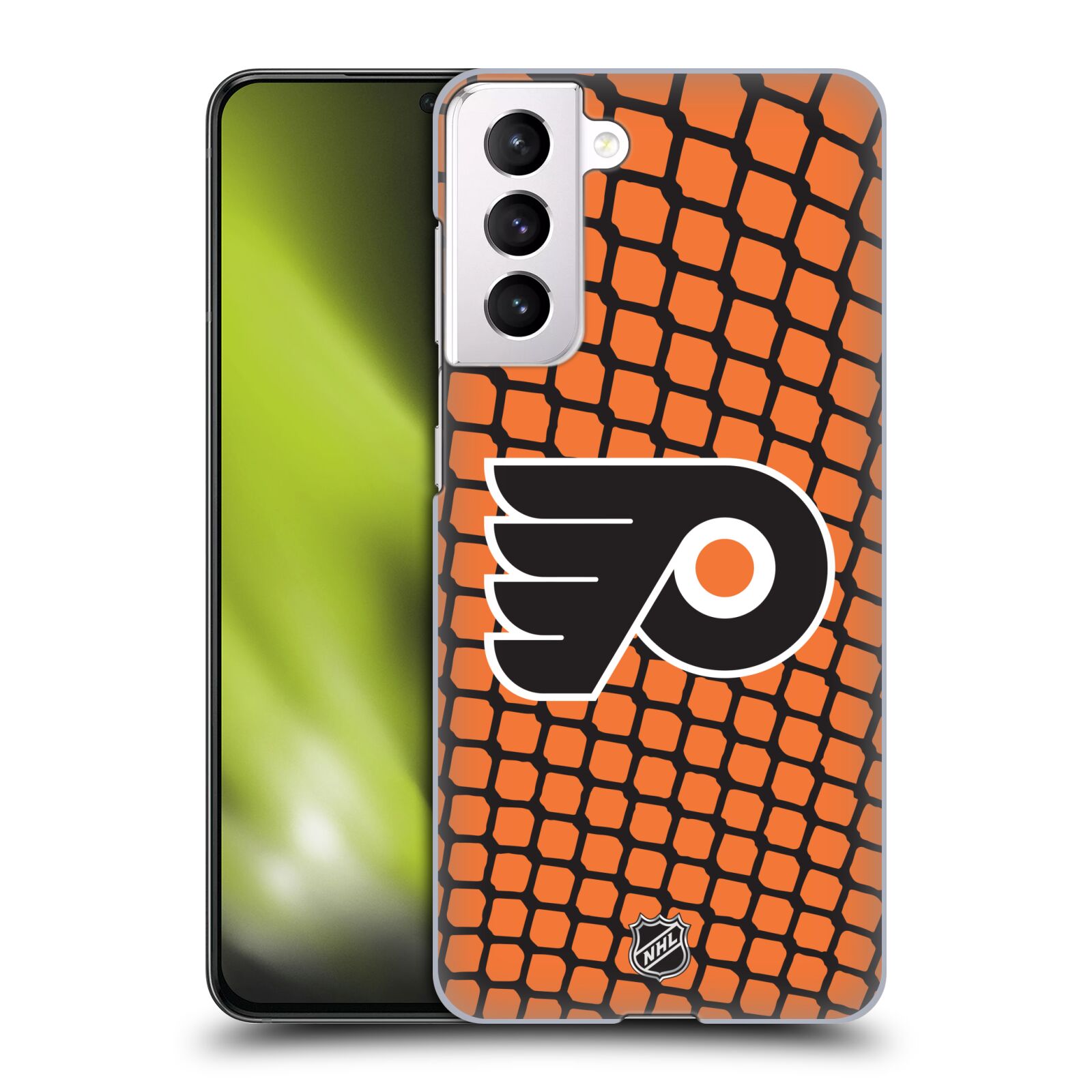 Pouzdro na mobil Samsung Galaxy S21 5G - HEAD CASE - Hokej NHL - Philadelphia Flyers - Znak v brance