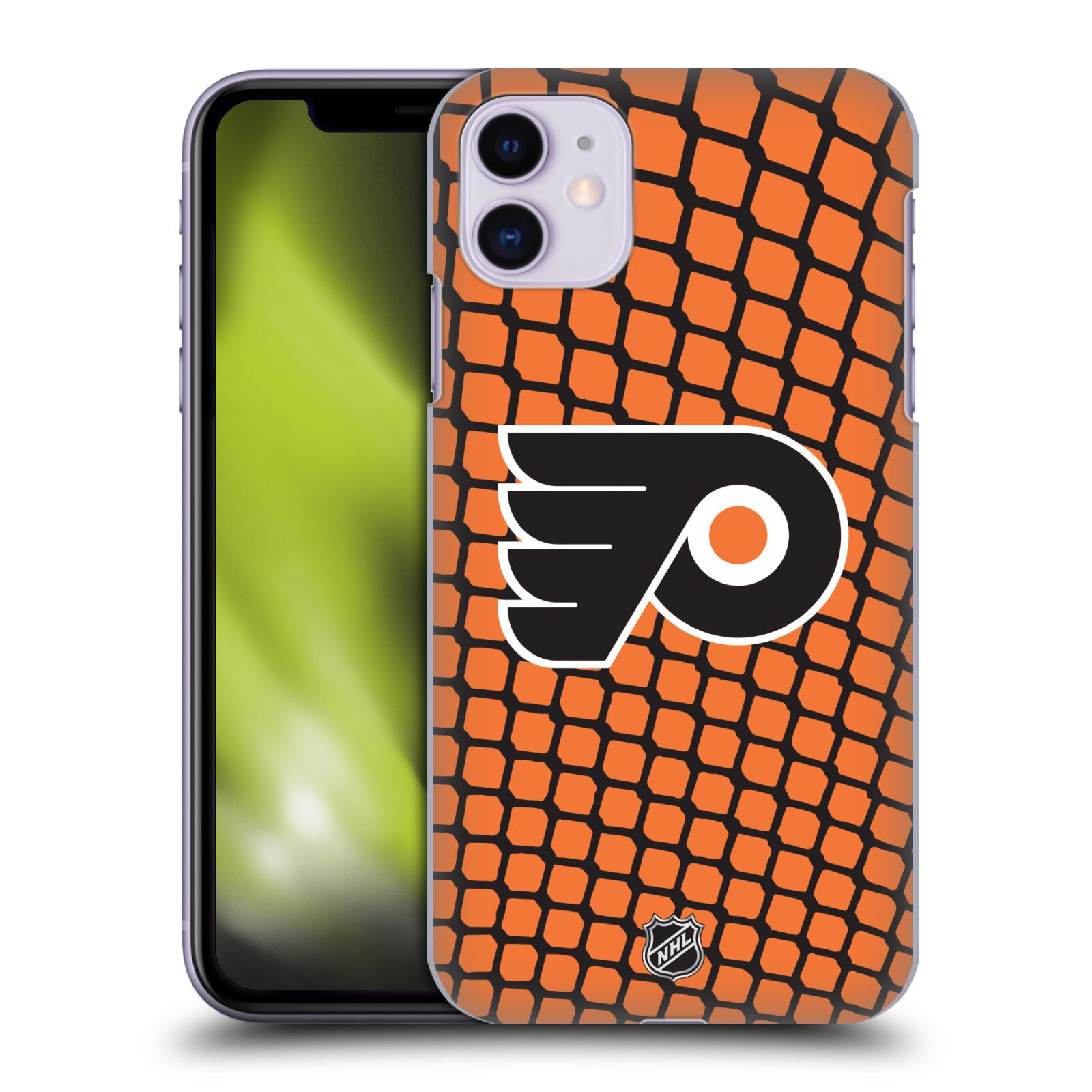 Pouzdro na mobil Apple Iphone 11 - HEAD CASE - Hokej NHL - Philadelphia Flyers - Znak v brance