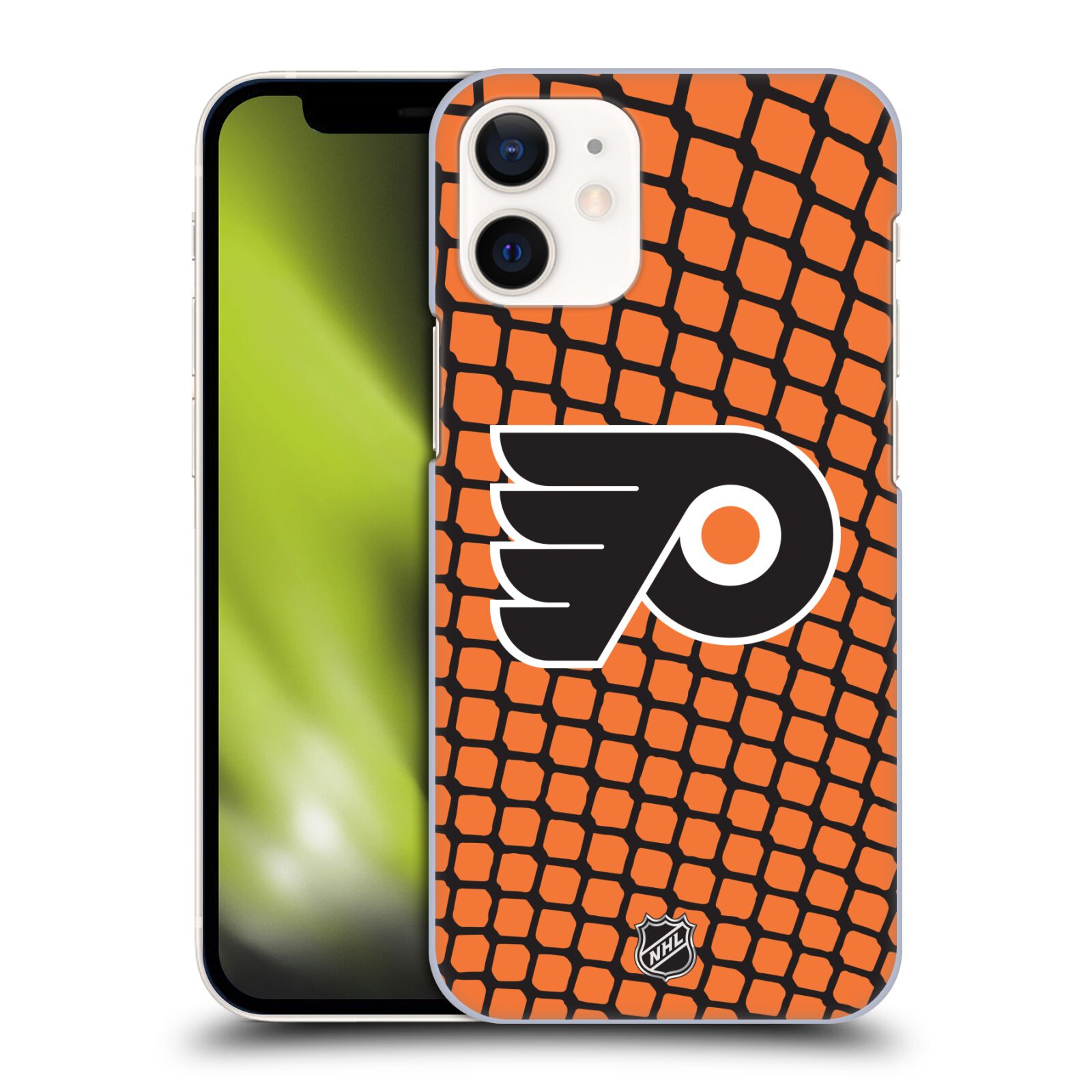 Pouzdro na mobil Apple Iphone 12 MINI - HEAD CASE - Hokej NHL - Philadelphia Flyers - Znak v brance