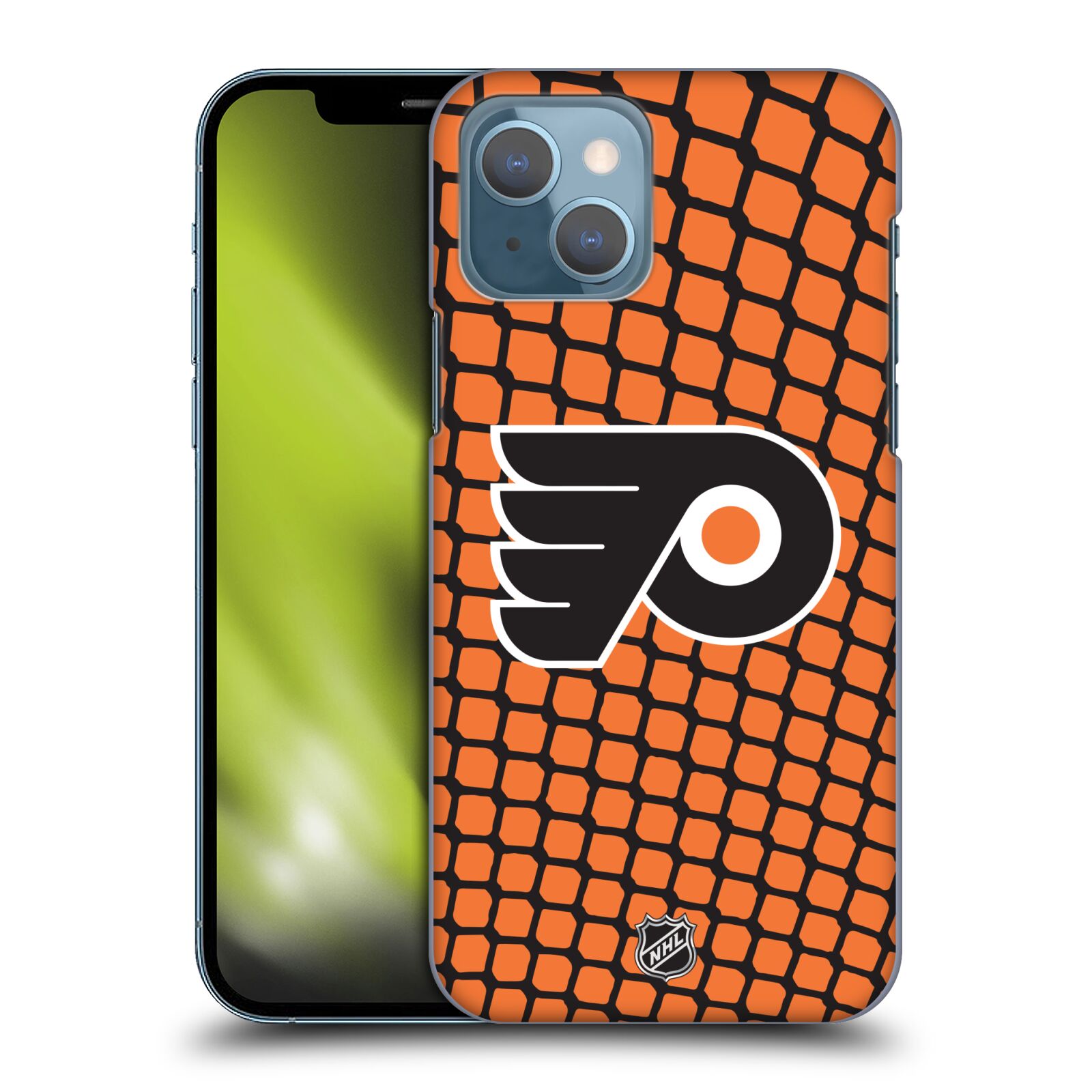Pouzdro na mobil Apple Iphone 13 - HEAD CASE - Hokej NHL - Philadelphia Flyers - Znak v brance