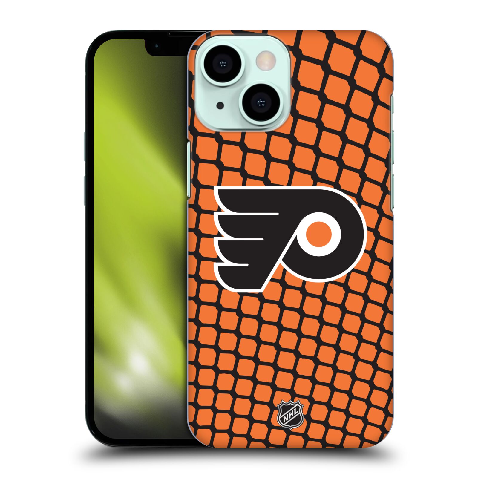 Pouzdro na mobil Apple Iphone 13 MINI - HEAD CASE - Hokej NHL - Philadelphia Flyers - Znak v brance