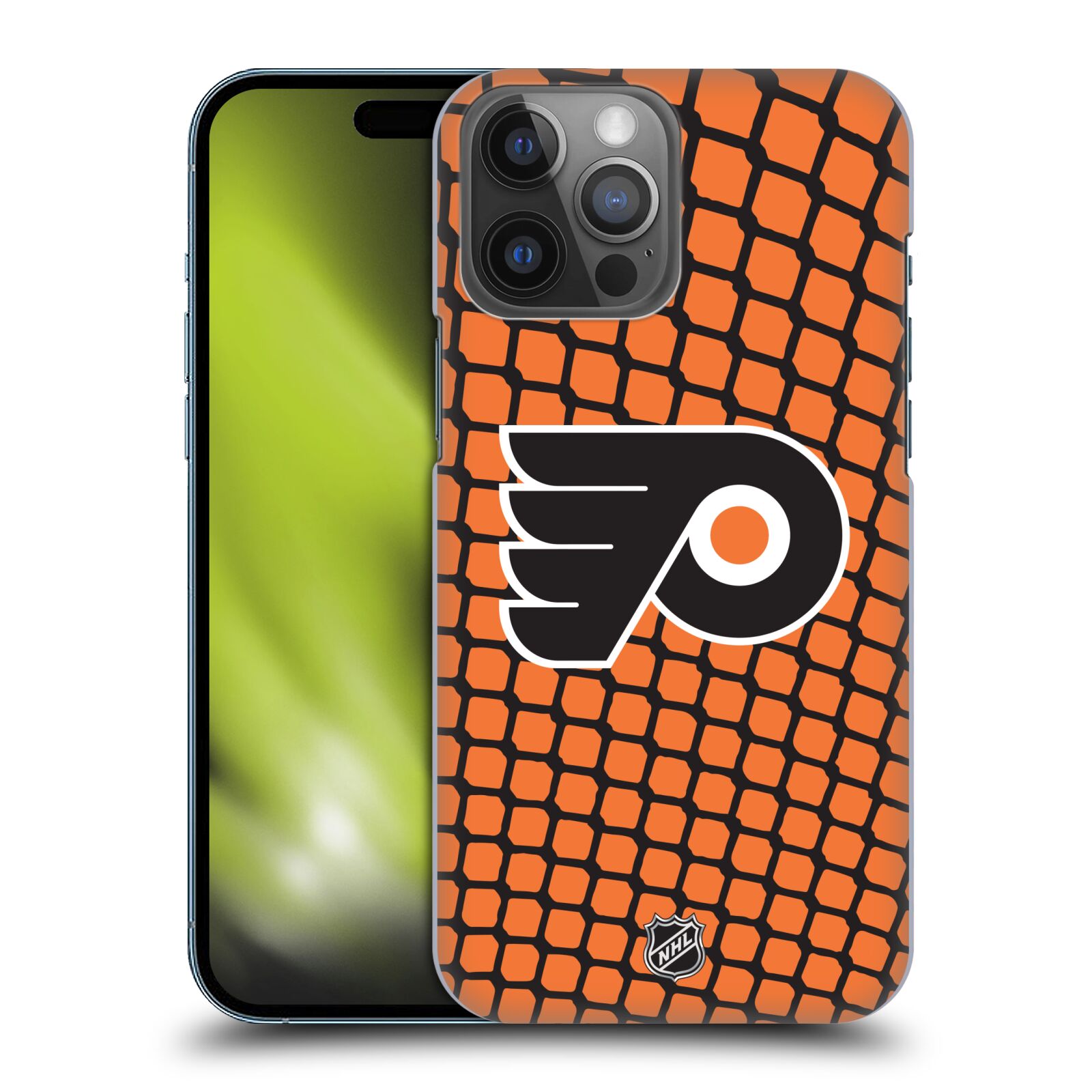 Pouzdro na mobil Apple Iphone 14 PRO MAX - HEAD CASE - Hokej NHL - Philadelphia Flyers - Znak v brance