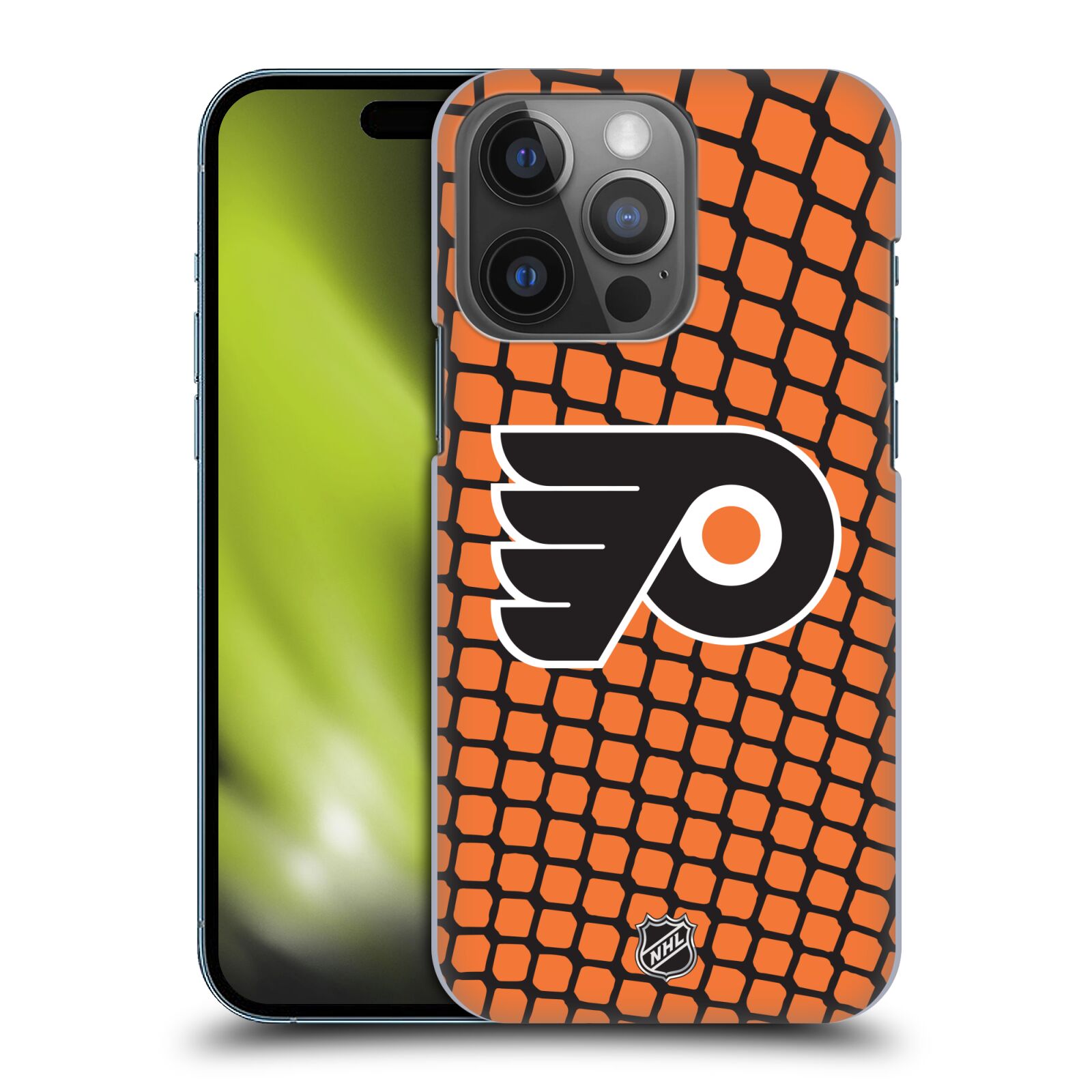 Pouzdro na mobil Apple Iphone 14 PRO - HEAD CASE - Hokej NHL - Philadelphia Flyers - Znak v brance
