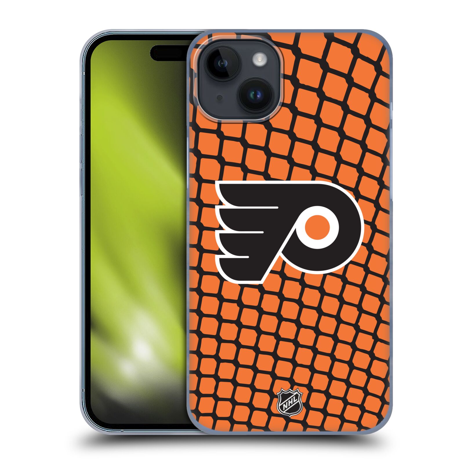 Plastový obal HEAD CASE na mobil Apple Iphone 15 PLUS  Hokej NHL - Philadelphia Flyers - Znak v brance