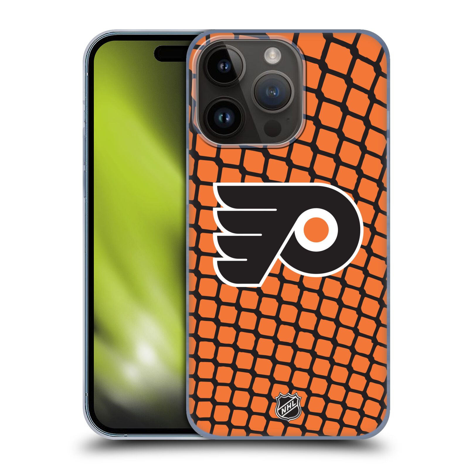 Plastový obal HEAD CASE na mobil Apple Iphone 15 Pro  Hokej NHL - Philadelphia Flyers - Znak v brance