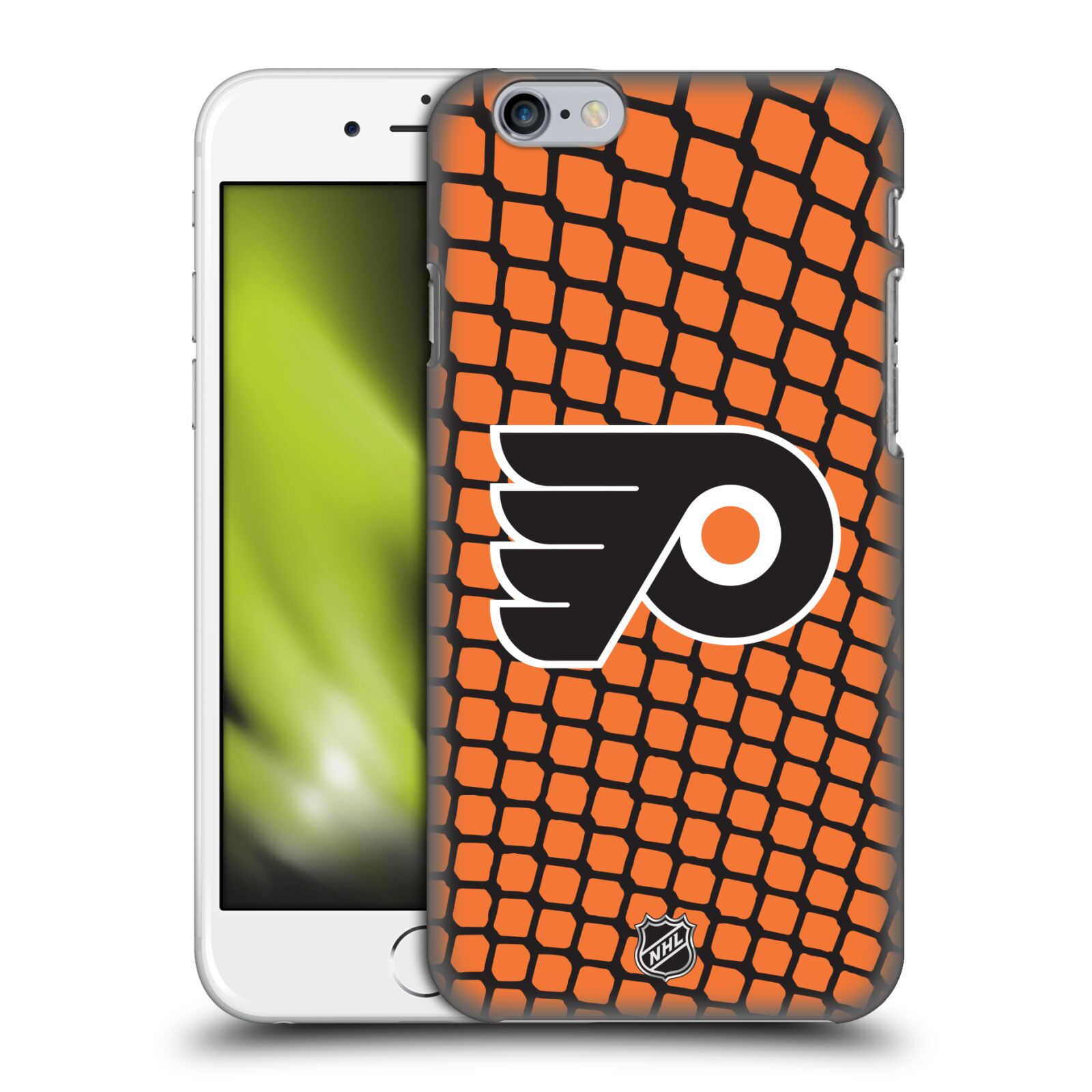 Pouzdro na mobil Apple Iphone 6/6S - HEAD CASE - Hokej NHL - Philadelphia Flyers - Znak v brance