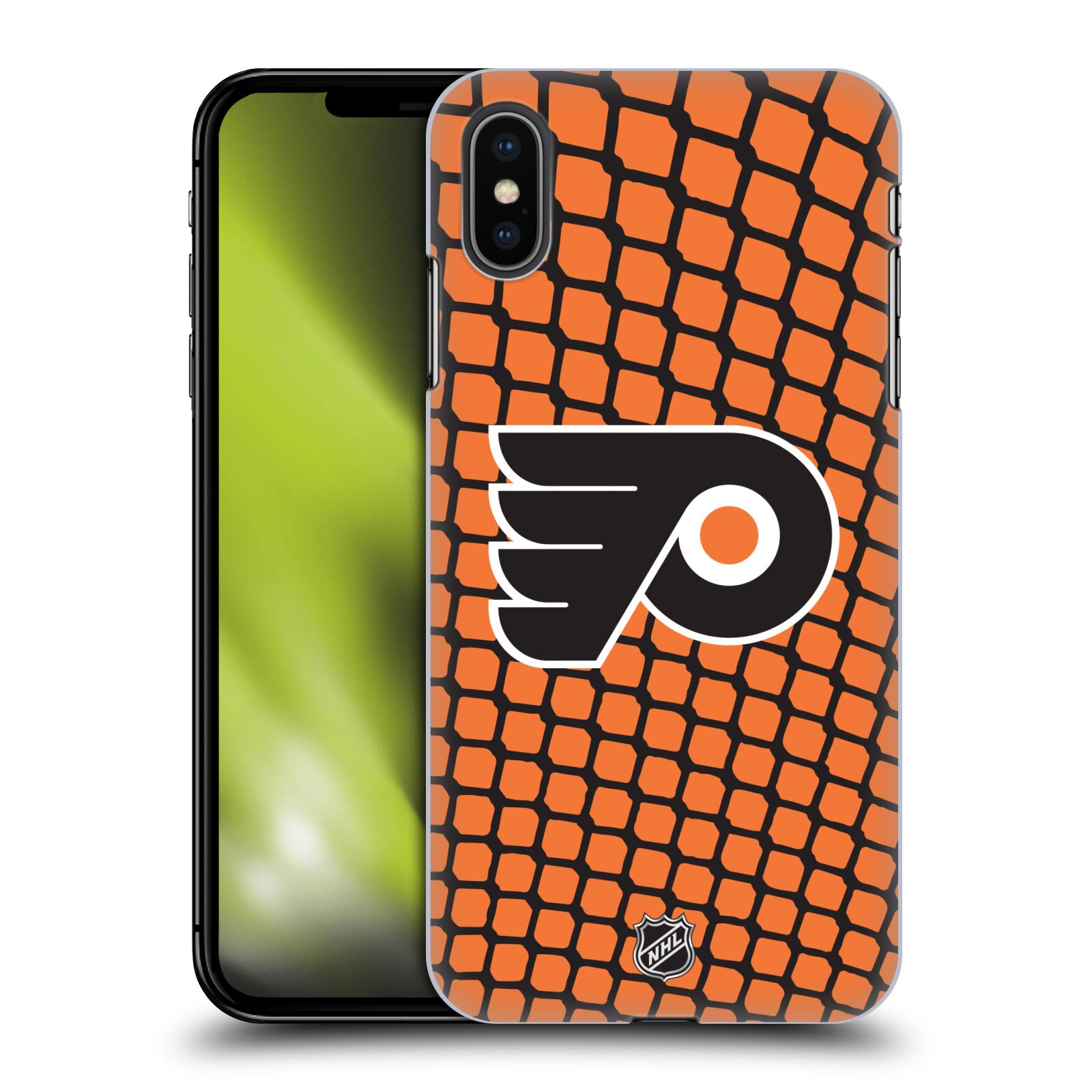 Pouzdro na mobil Apple Iphone XS MAX - HEAD CASE - Hokej NHL - Philadelphia Flyers - Znak v brance