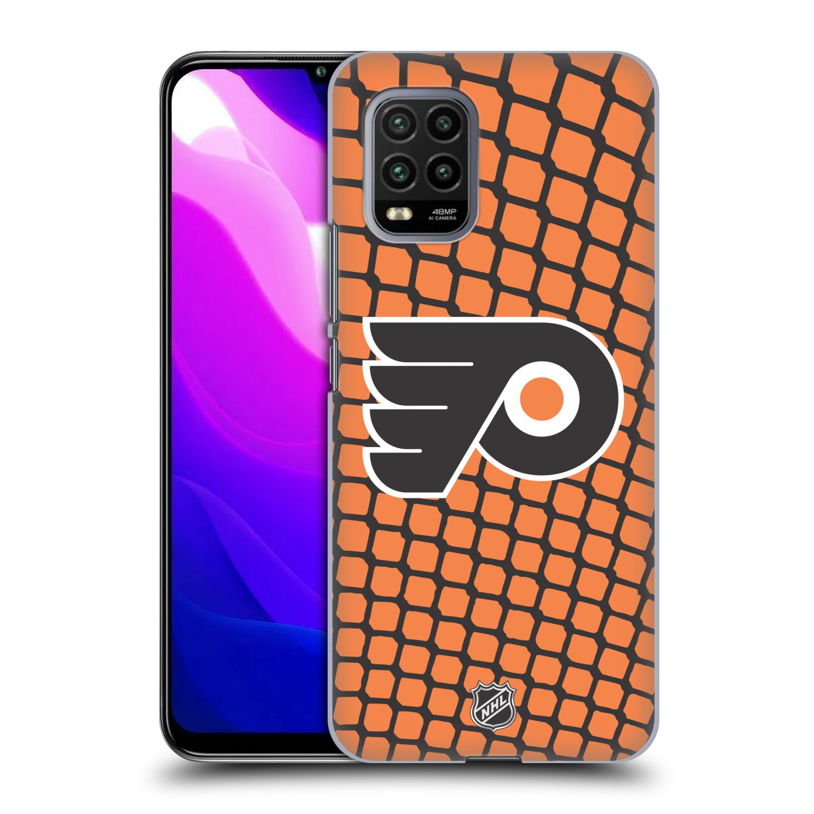 Pouzdro na mobil Xiaomi  Mi 10 LITE / Mi 10 LITE 5G - HEAD CASE - Hokej NHL - Philadelphia Flyers - Znak v brance
