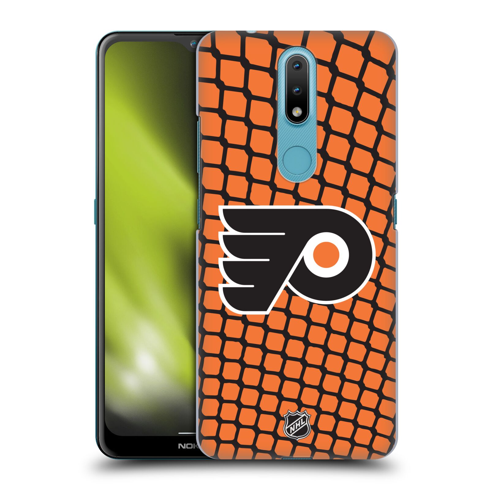 Pouzdro na mobil Nokia 2.4 - HEAD CASE - Hokej NHL - Philadelphia Flyers - Znak v brance