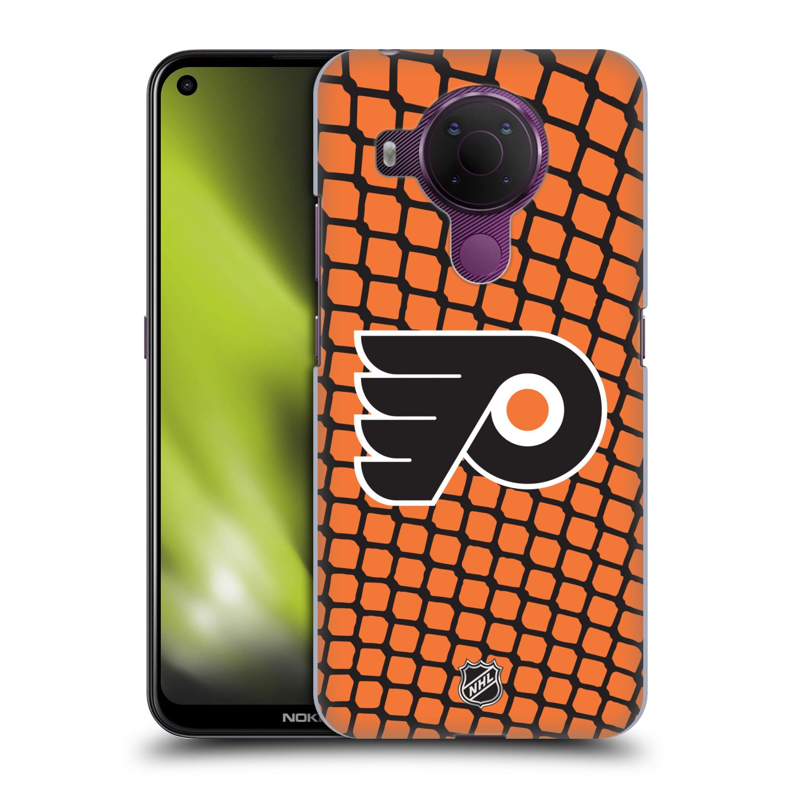 Pouzdro na mobil Nokia 5.4 - HEAD CASE - Hokej NHL - Philadelphia Flyers - Znak v brance