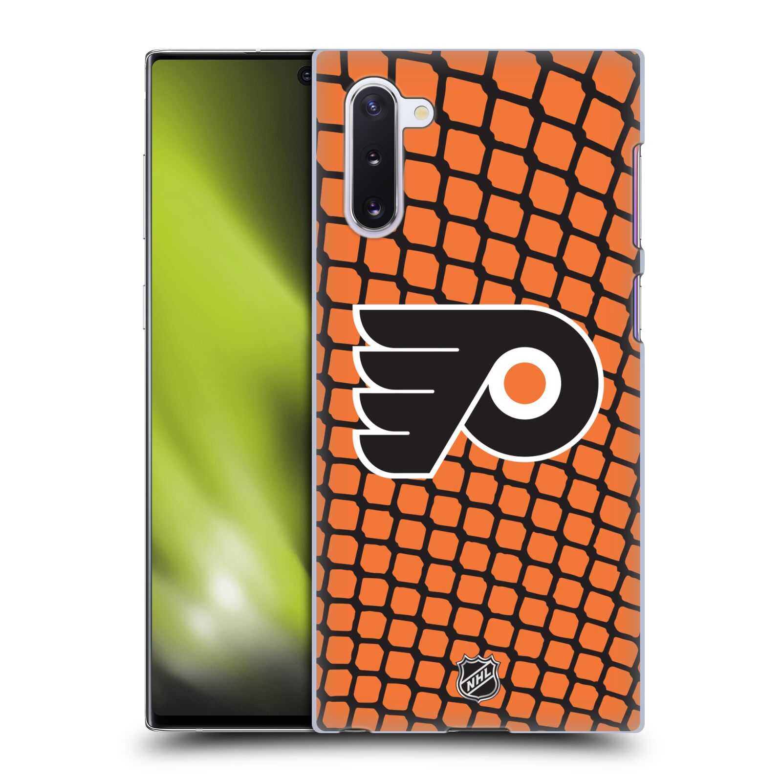 Pouzdro na mobil Samsung Galaxy Note 10 - HEAD CASE - Hokej NHL - Philadelphia Flyers - Znak v brance