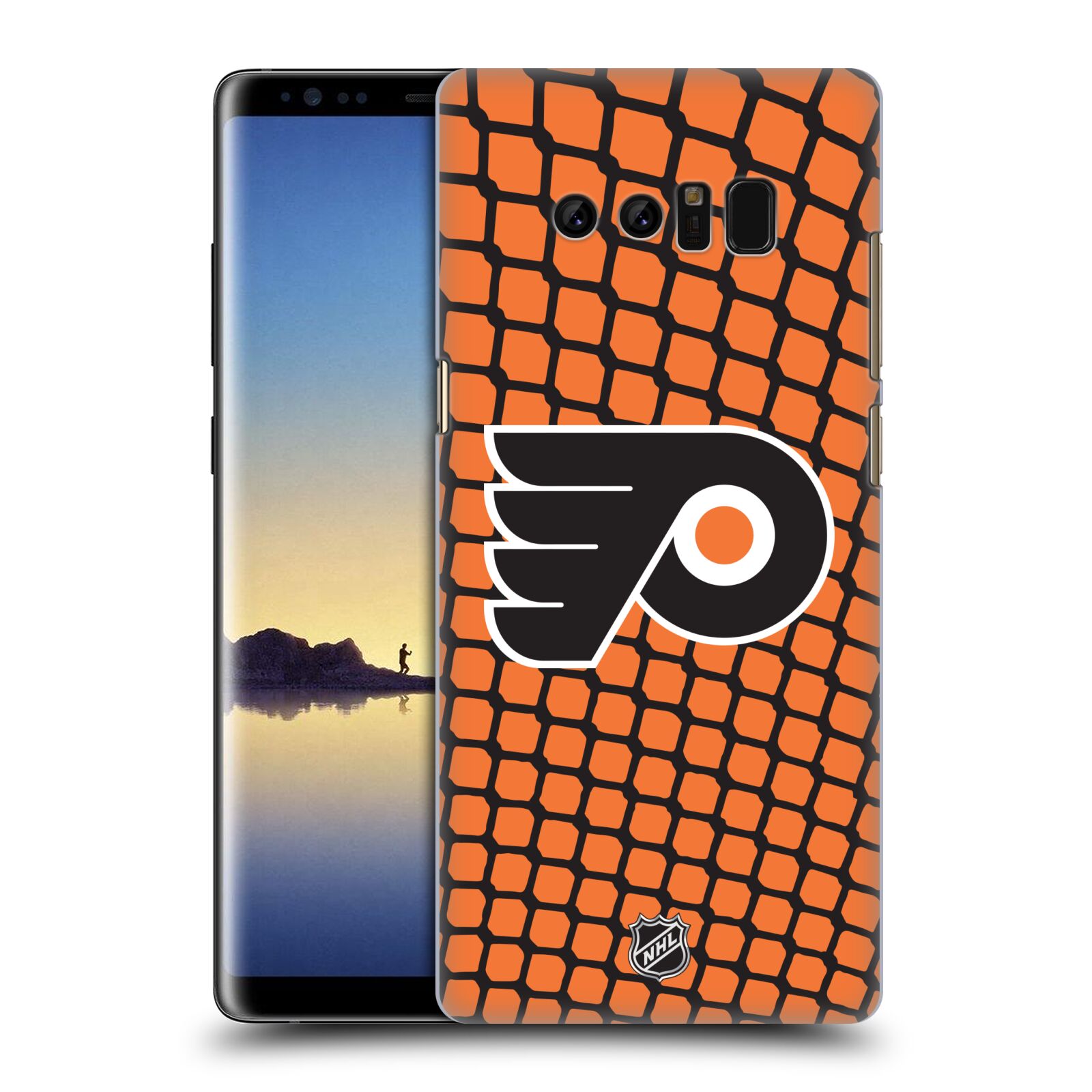 Pouzdro na mobil Samsung Galaxy Note 8 - HEAD CASE - Hokej NHL - Philadelphia Flyers - Znak v brance