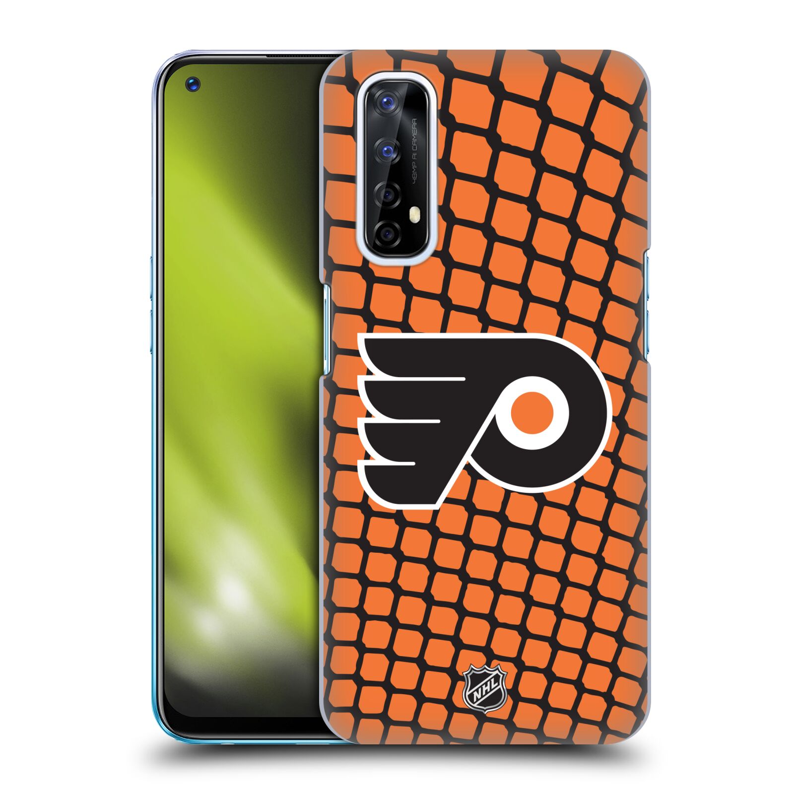 Pouzdro na mobil Realme 7 - HEAD CASE - Hokej NHL - Philadelphia Flyers - Znak v brance
