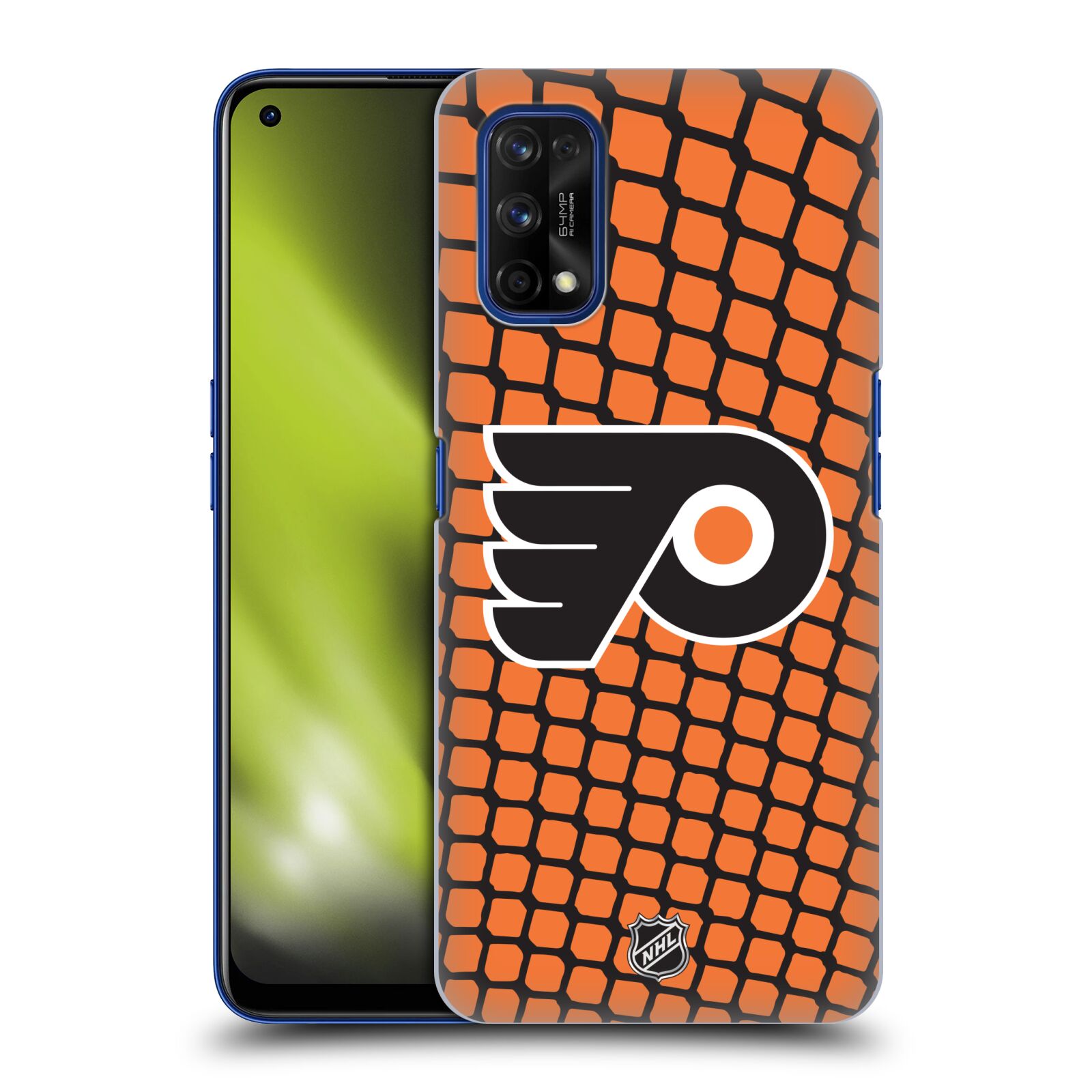 Pouzdro na mobil Realme 7 PRO - HEAD CASE - Hokej NHL - Philadelphia Flyers - Znak v brance