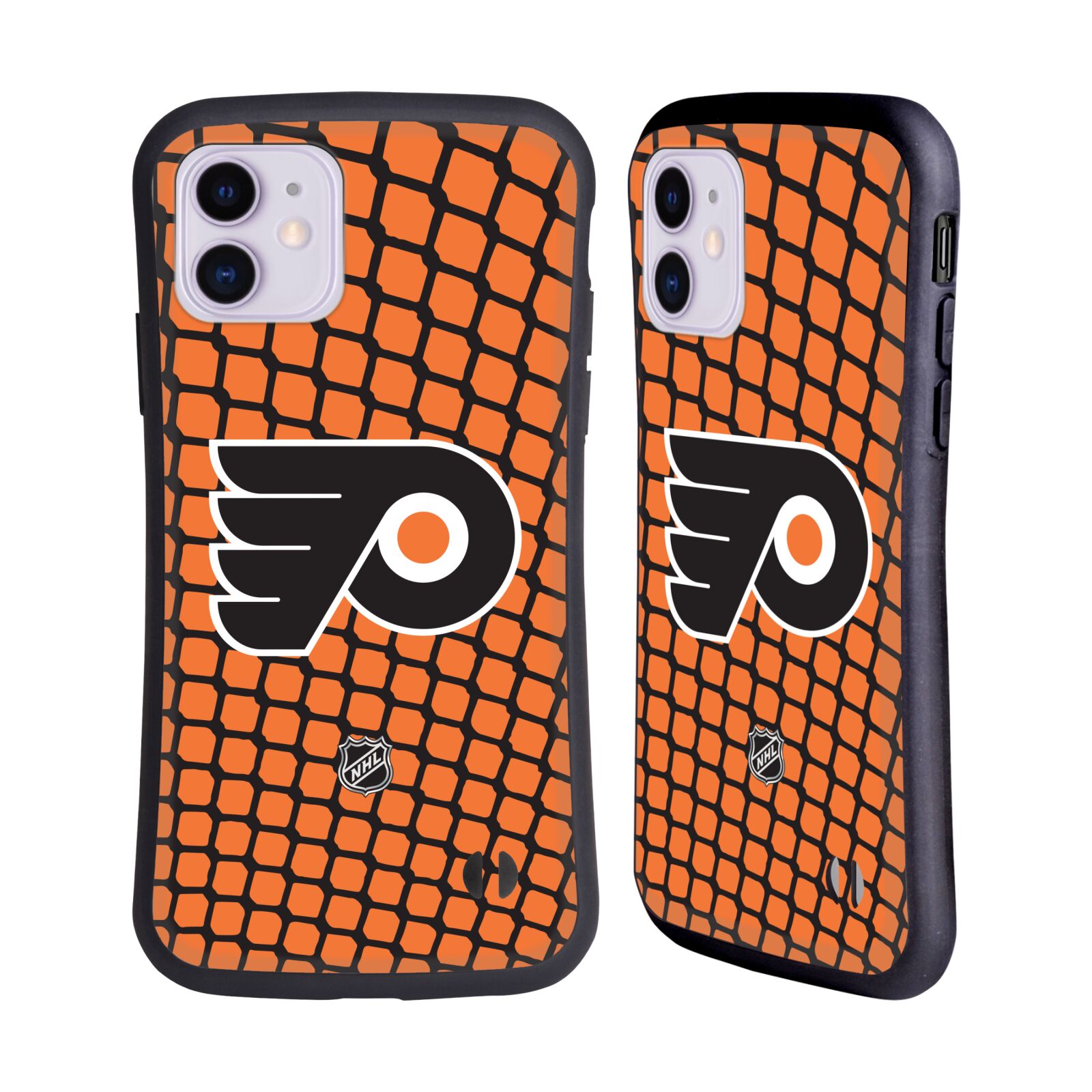 Obal na mobil Apple iPhone 11 - HEAD CASE - NHL - Philadelphia Flyers znak v síti