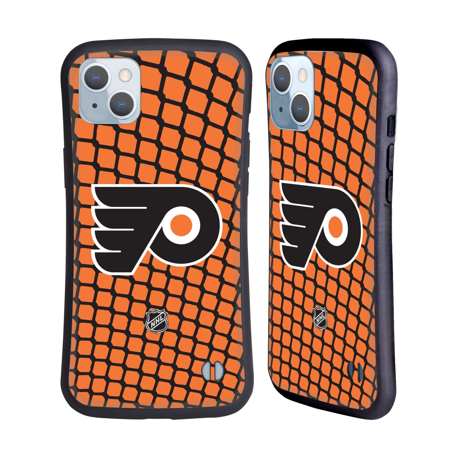Obal na mobil Apple iPhone 14 PLUS - HEAD CASE - NHL - Philadelphia Flyers znak v síti
