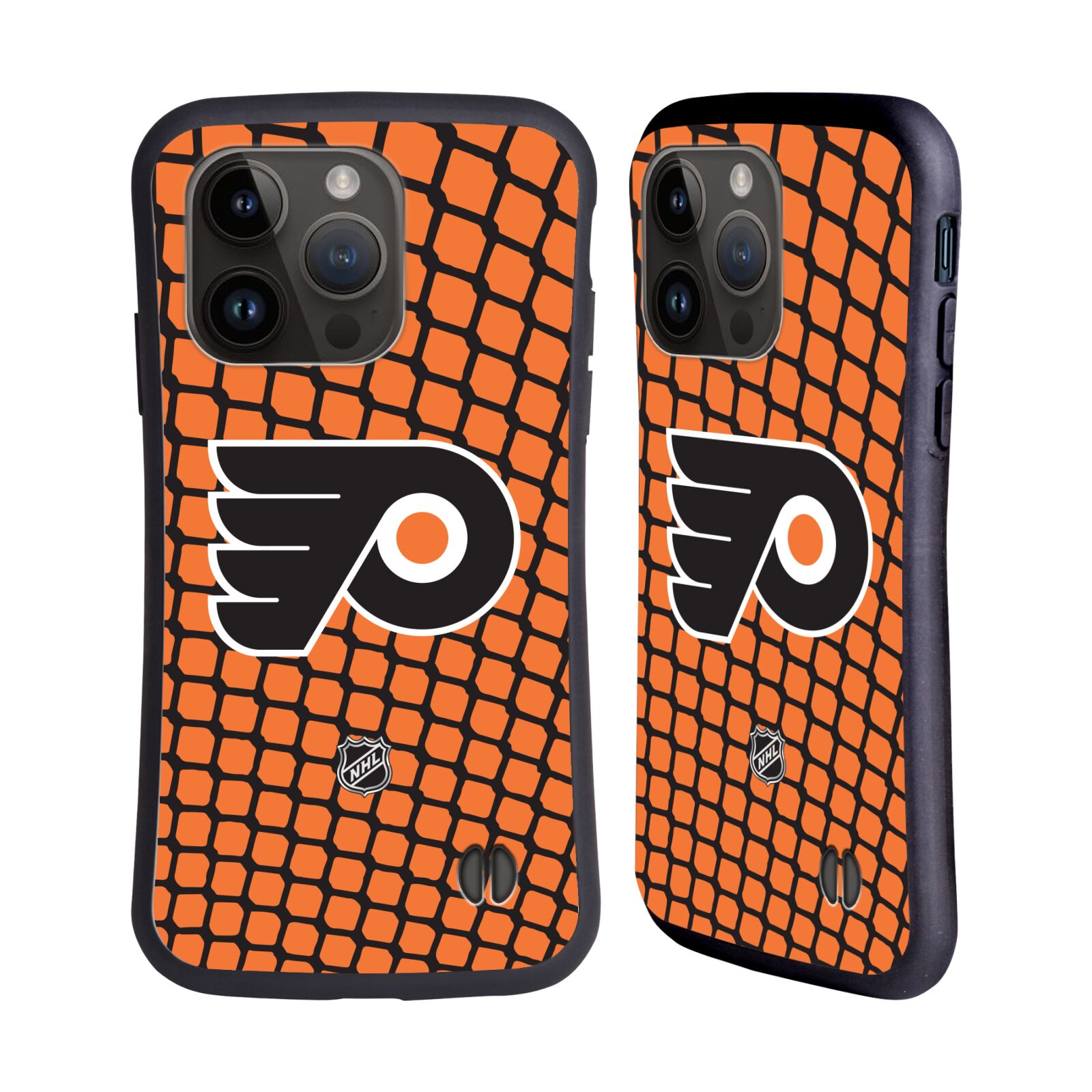 Obal na mobil Apple iPhone 15 PRO - HEAD CASE - NHL - Philadelphia Flyers znak v síti