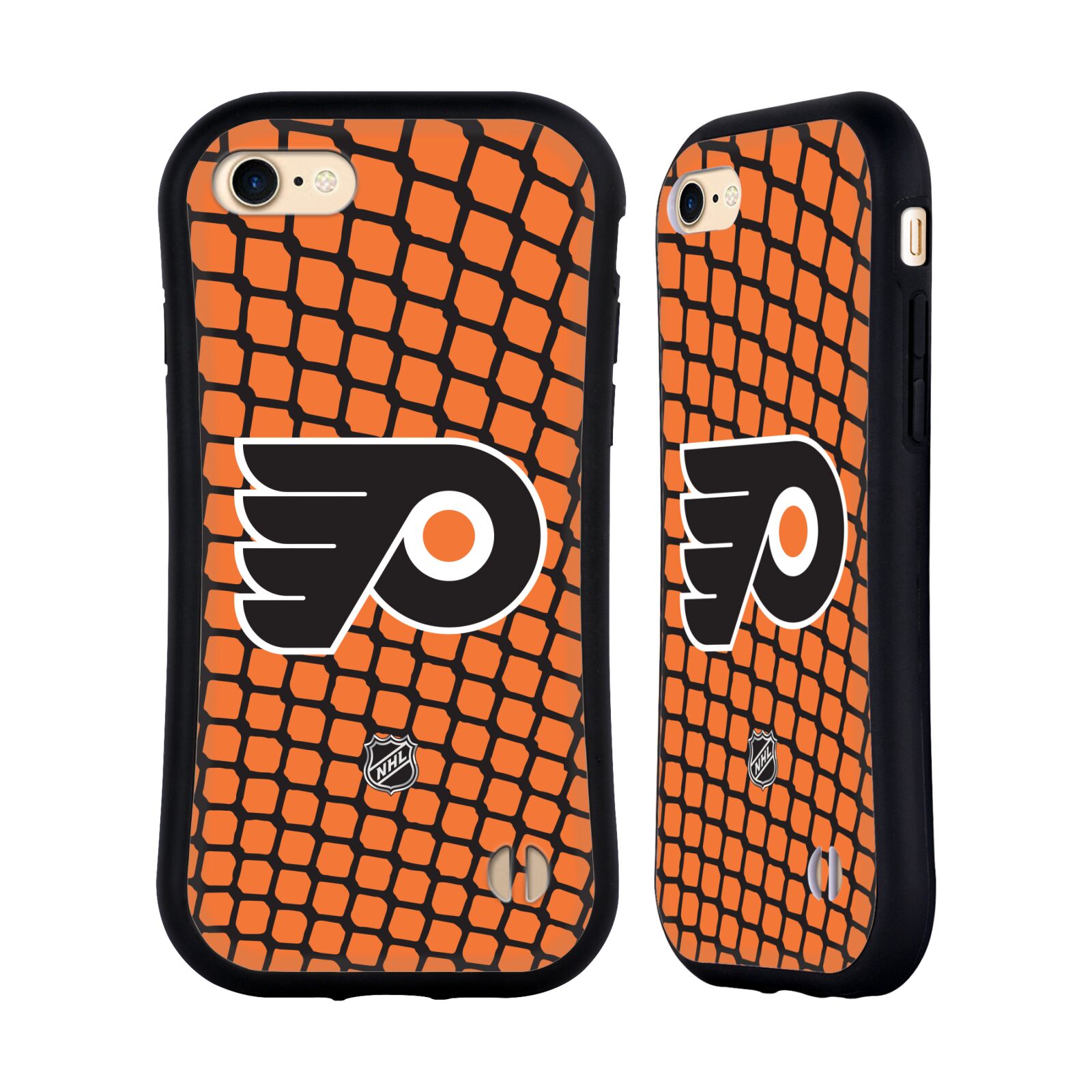 Obal na mobil Apple iPhone 7/8, SE 2020 - HEAD CASE - NHL - Philadelphia Flyers znak v síti
