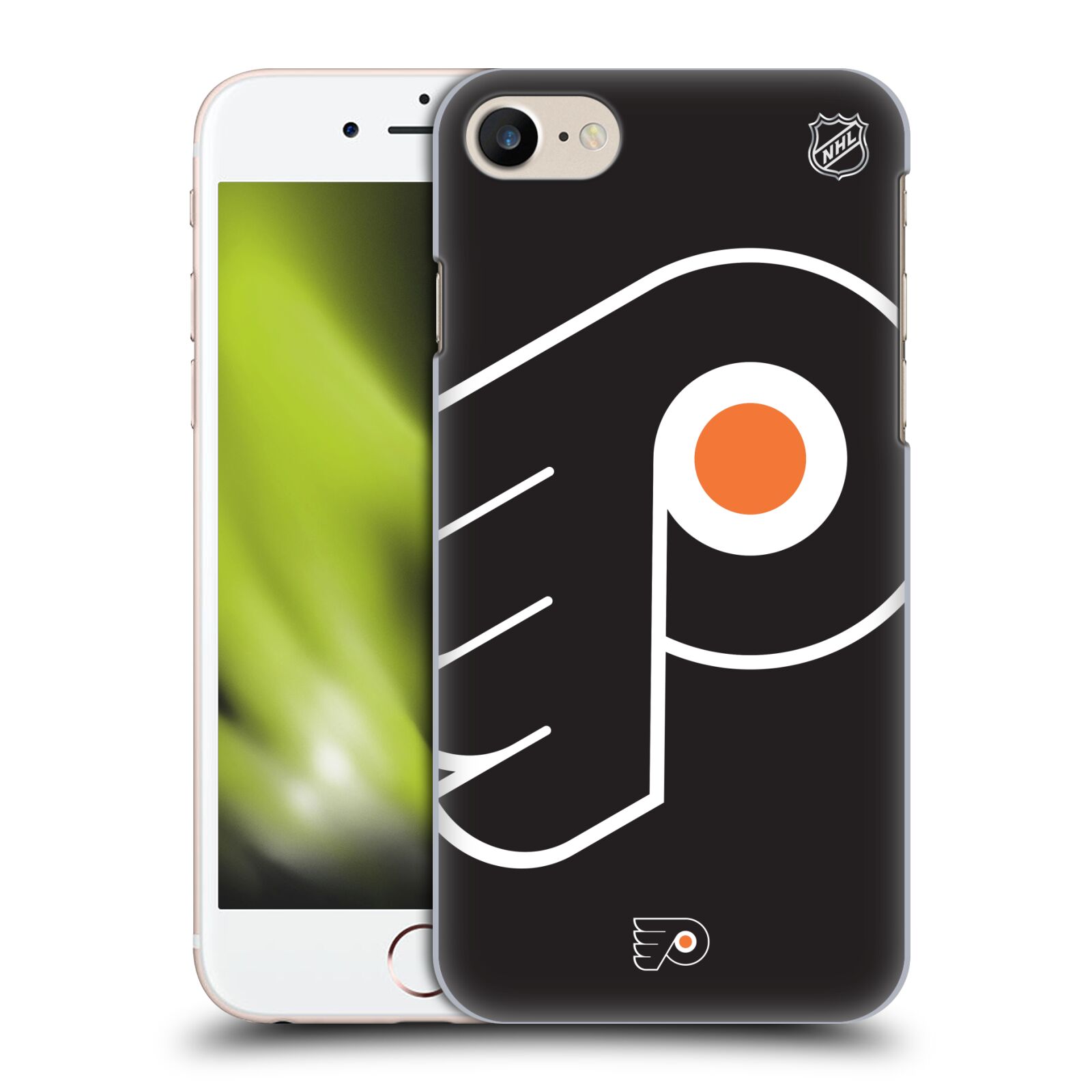 Zadní obal pro mobil Apple Iphone 7/8/SE2020 - HEAD CASE - NHL - Philadelphia Flyers - Znak černé pozadí