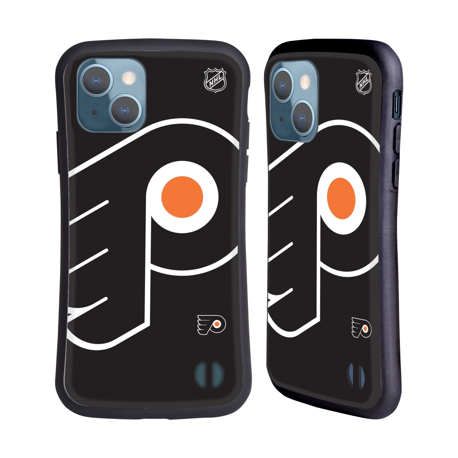 Obal na mobil Apple iPhone 13 - HEAD CASE - NHL - Philadelphia Flyers velký znak