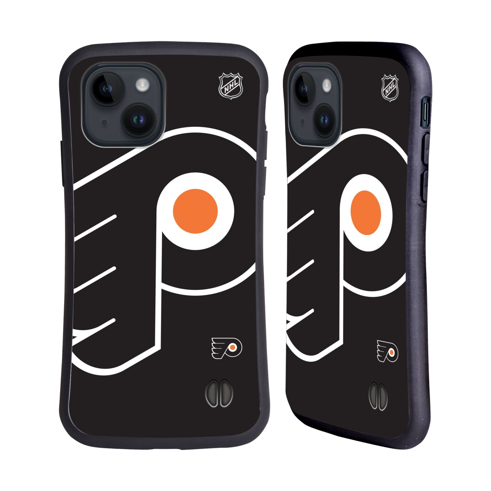 Obal na mobil Apple iPhone 15 - HEAD CASE - NHL - Philadelphia Flyers velký znak