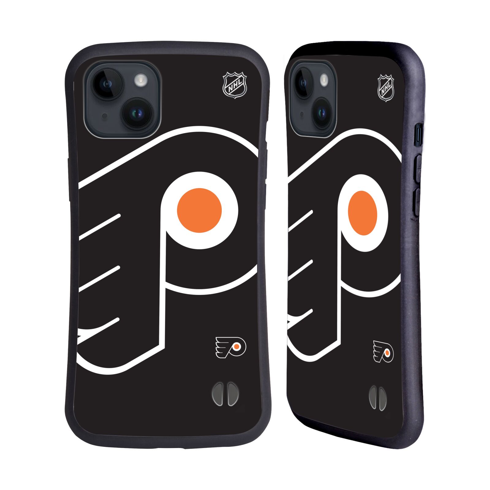 Obal na mobil Apple iPhone 15 PLUS - HEAD CASE - NHL - Philadelphia Flyers velký znak