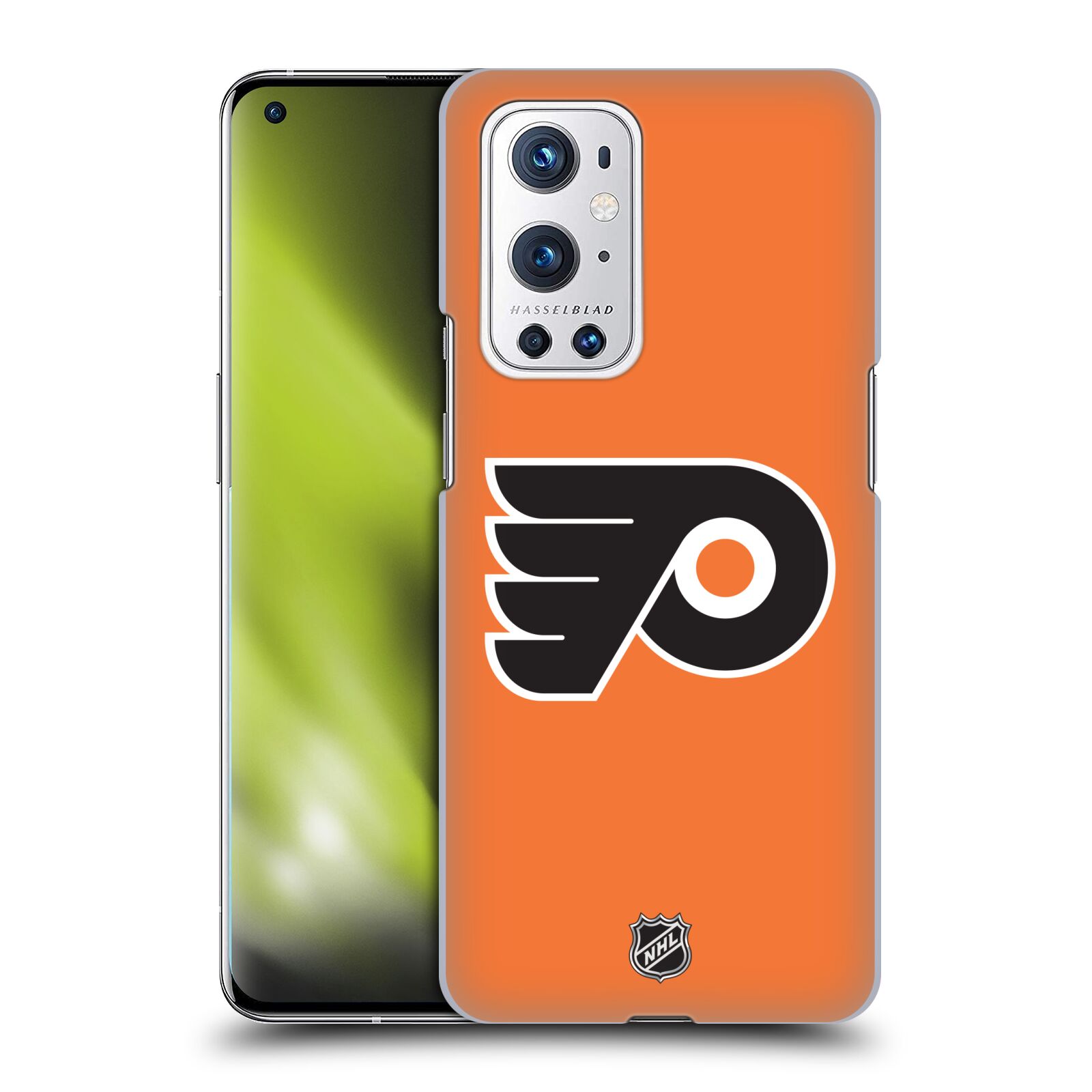 Pouzdro na mobil OnePlus 9 PRO - HEAD CASE - Hokej NHL - Philadelphia Flyers - Znak oranžová