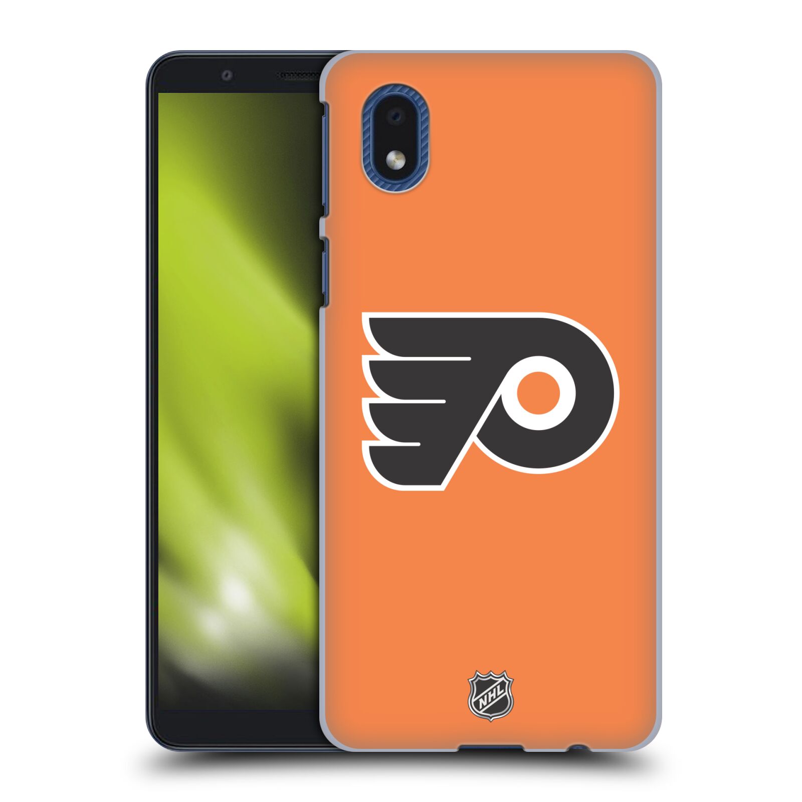 Pouzdro na mobil Samsung Galaxy A01 CORE - HEAD CASE - Hokej NHL - Philadelphia Flyers - Znak oranžová