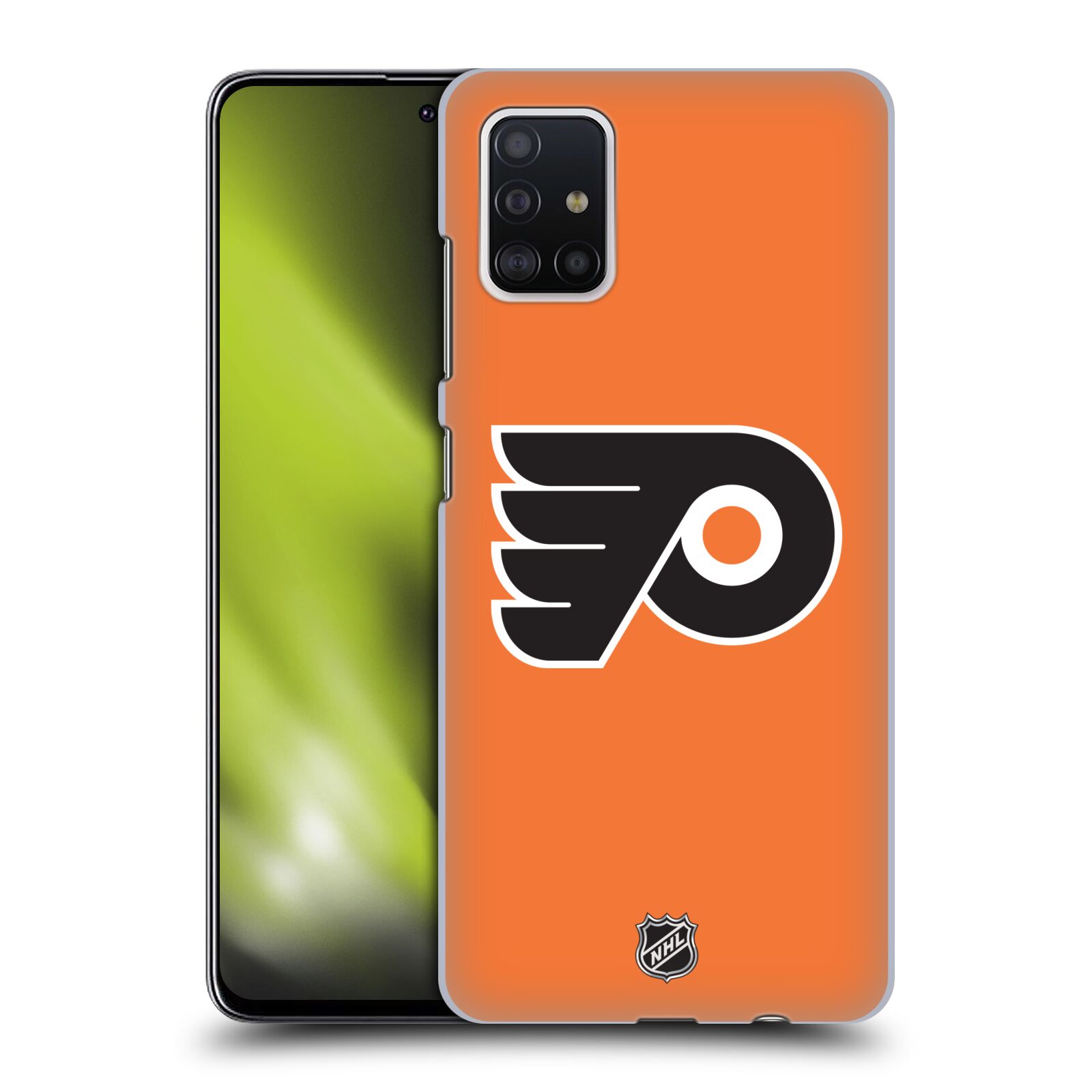 Pouzdro na mobil Samsung Galaxy A51 - HEAD CASE - Hokej NHL - Philadelphia Flyers - Znak oranžová