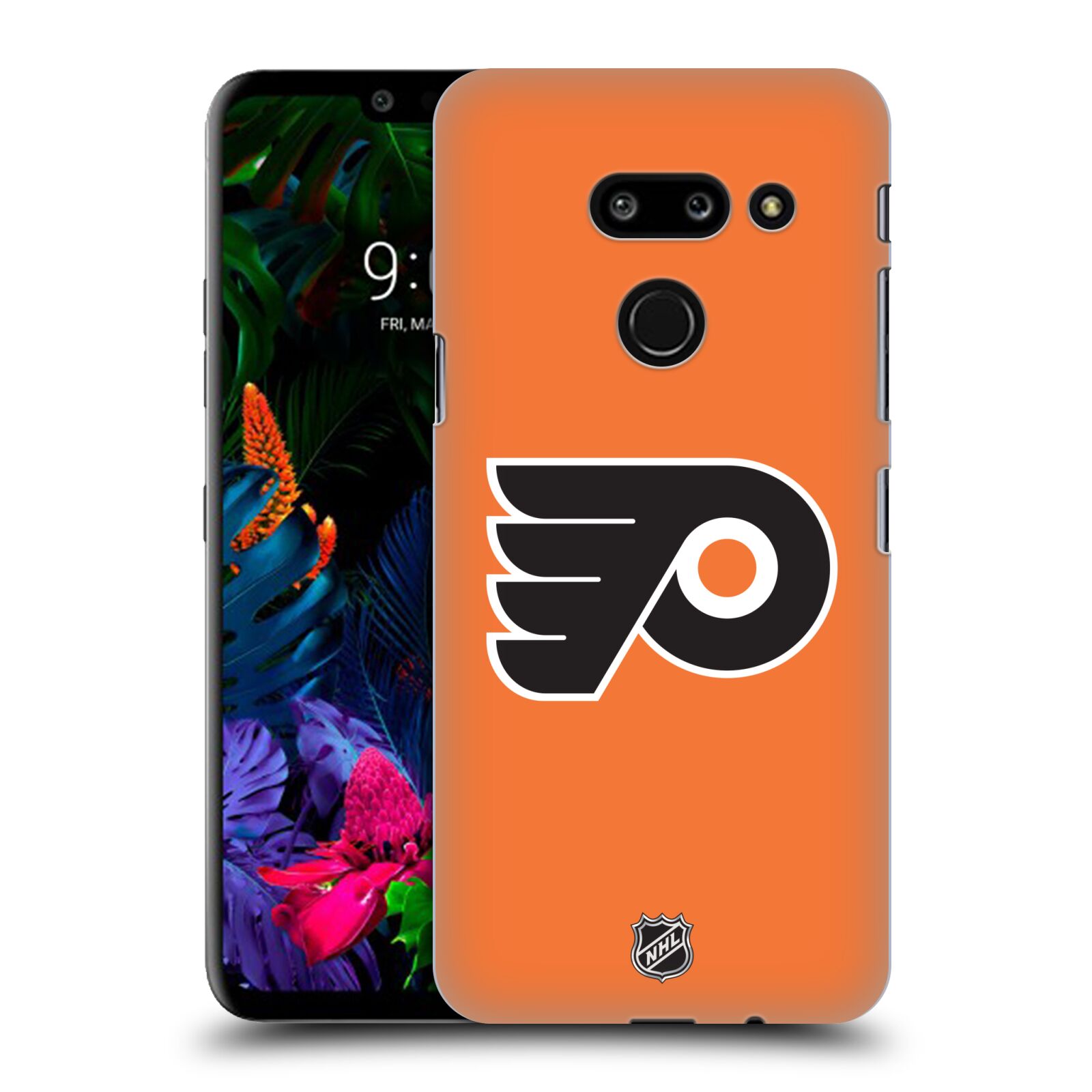 Pouzdro na mobil LG G8 ThinQ - HEAD CASE - Hokej NHL - Philadelphia Flyers - Znak oranžová