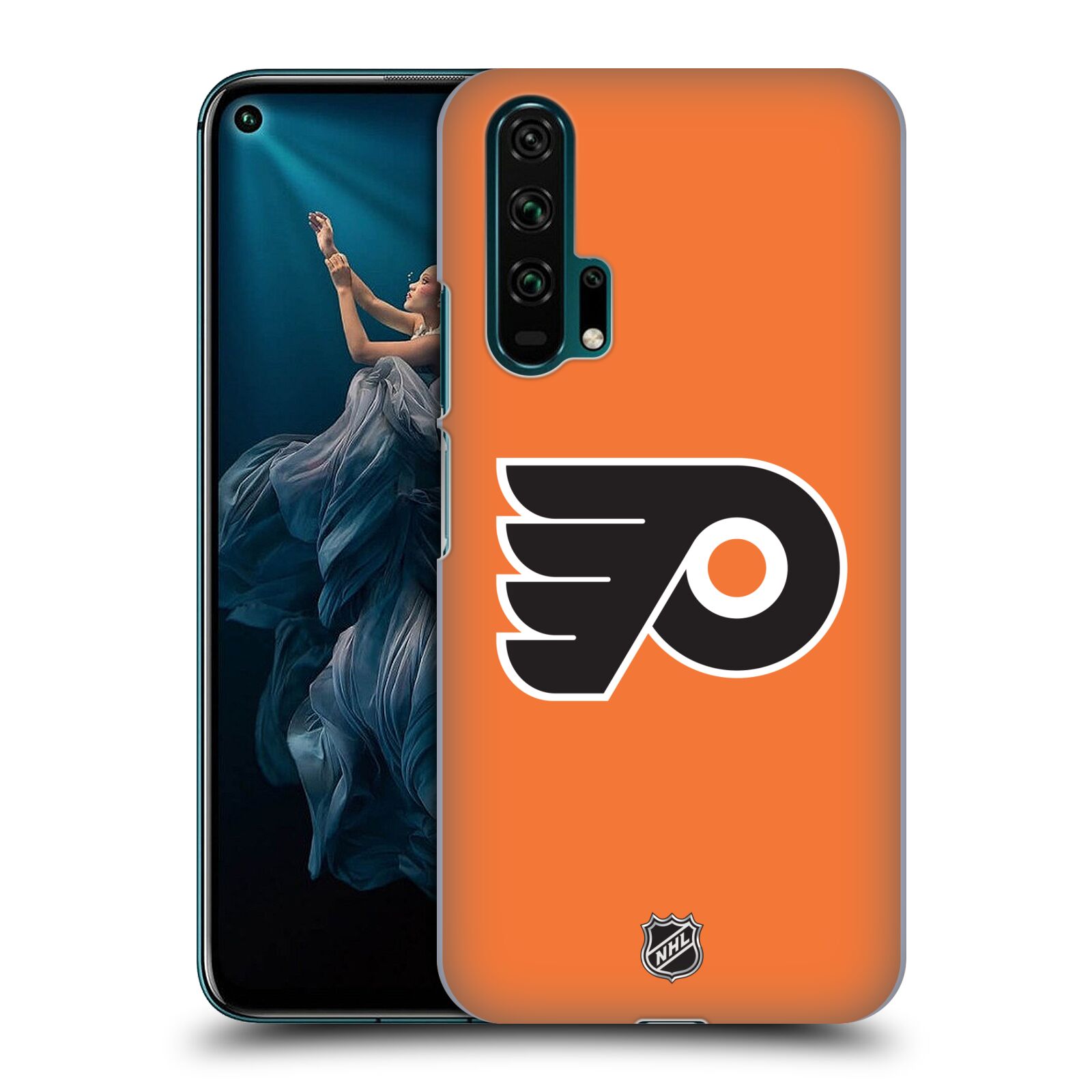 Pouzdro na mobil HONOR 20 PRO - HEAD CASE - Hokej NHL - Philadelphia Flyers - Znak oranžová