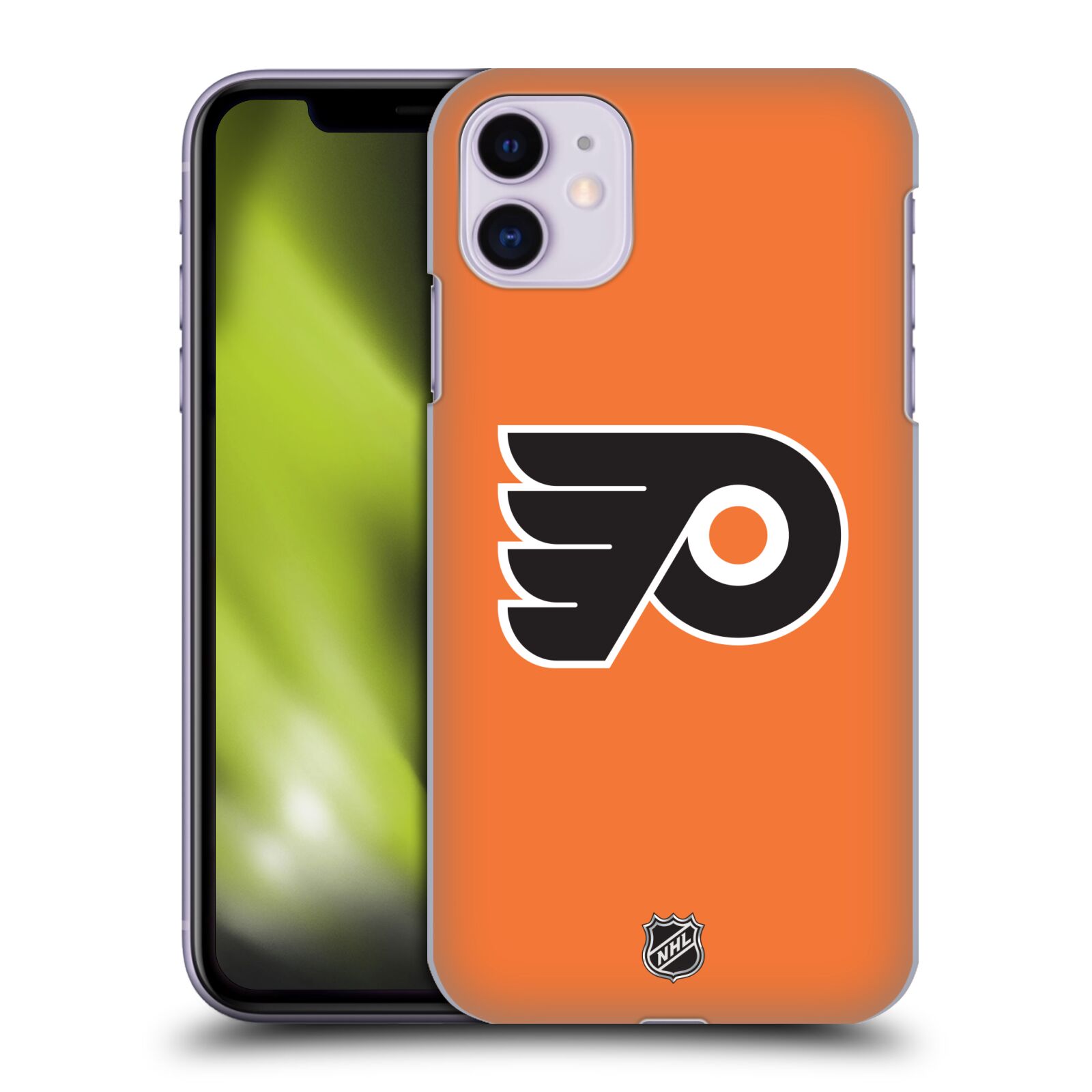 Pouzdro na mobil Apple Iphone 11 - HEAD CASE - Hokej NHL - Philadelphia Flyers - Znak oranžová