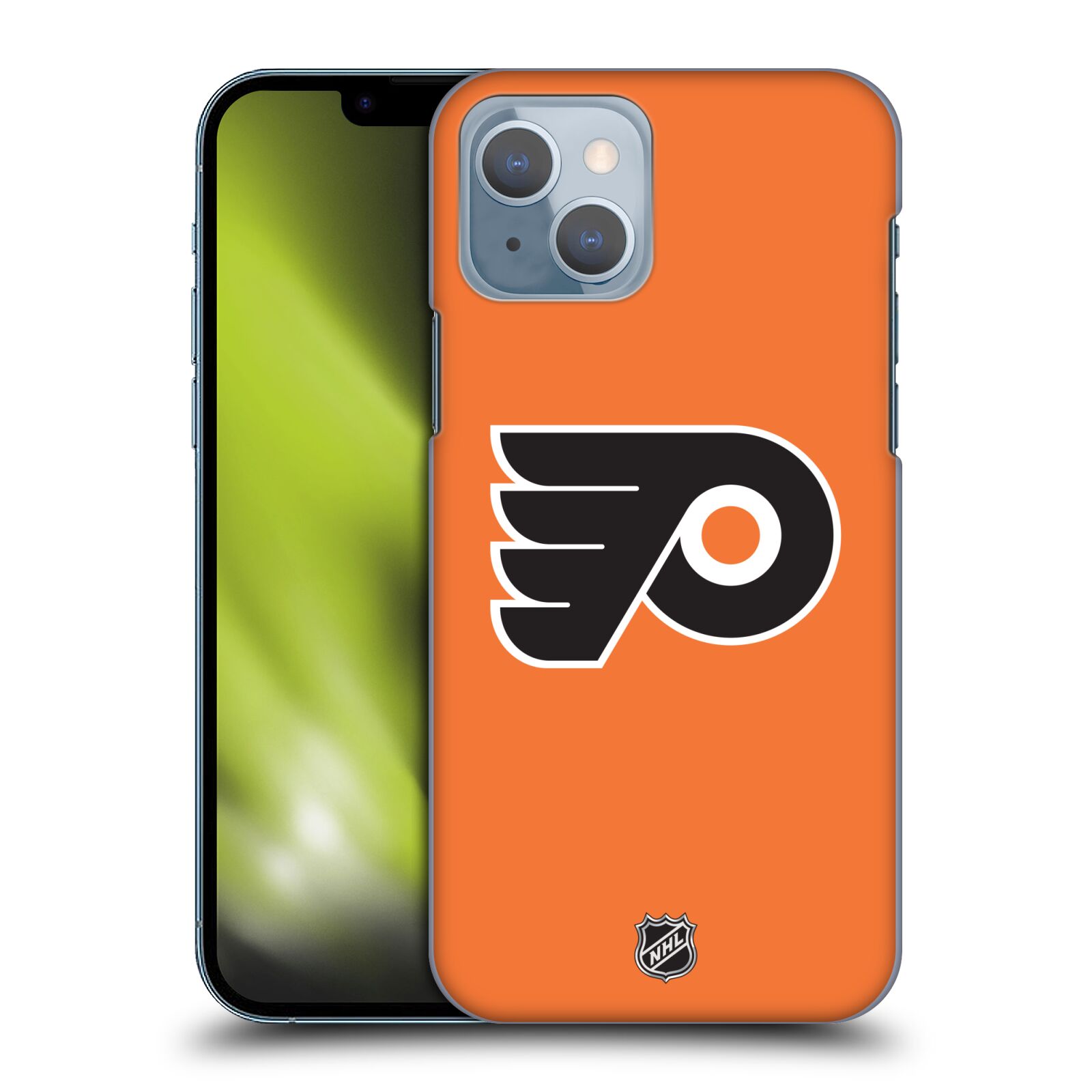 Pouzdro na mobil Apple Iphone 14 - HEAD CASE - Hokej NHL - Pittsburgh Penguins - černé pozadí znak