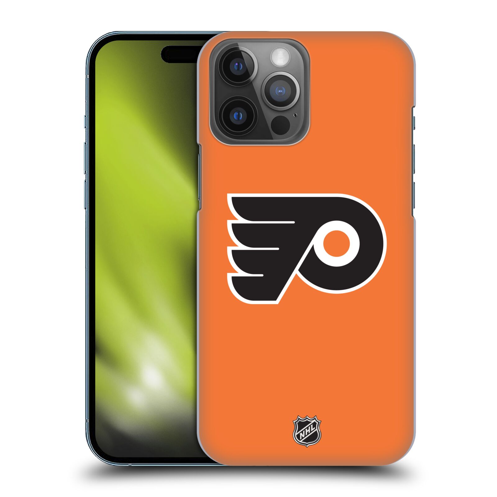 Pouzdro na mobil Apple Iphone 14 PRO MAX - HEAD CASE - Hokej NHL - Pittsburgh Penguins - černé pozadí znak