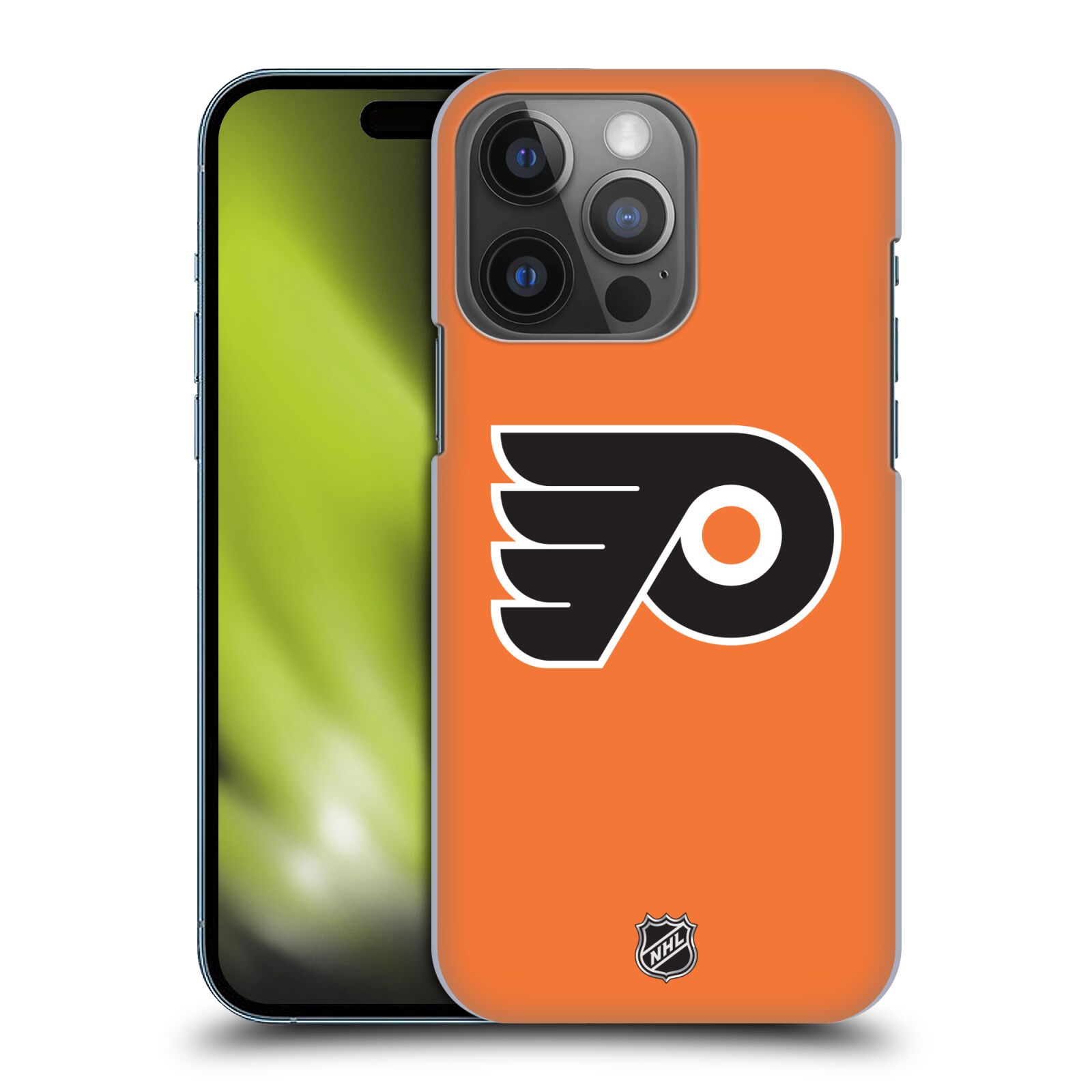 Pouzdro na mobil Apple Iphone 14 PRO - HEAD CASE - Hokej NHL - Pittsburgh Penguins - černé pozadí znak