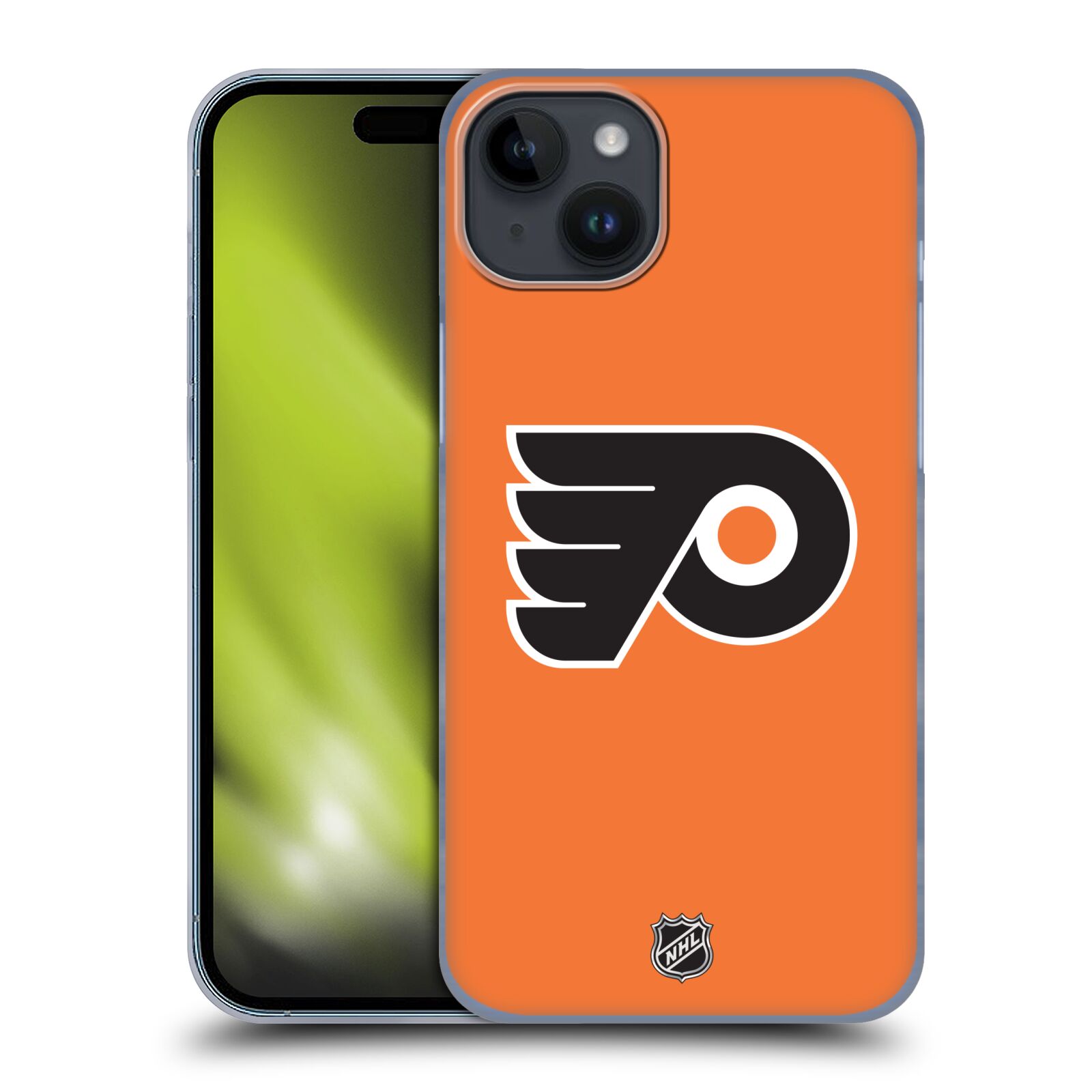 Plastový obal HEAD CASE na mobil Apple Iphone 15 PLUS  Hokej NHL - Pittsburgh Penguins - černé pozadí znak