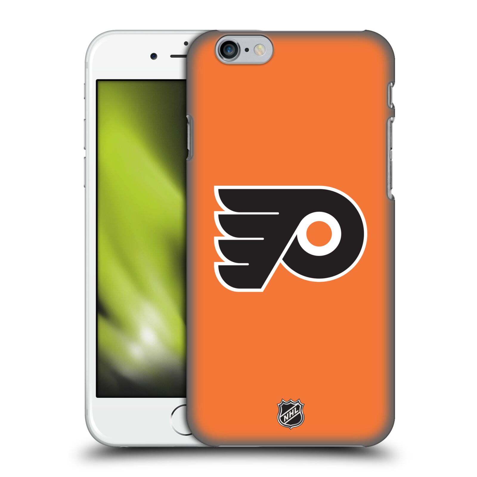 Pouzdro na mobil Apple Iphone 6/6S - HEAD CASE - Hokej NHL - Philadelphia Flyers - Znak oranžová