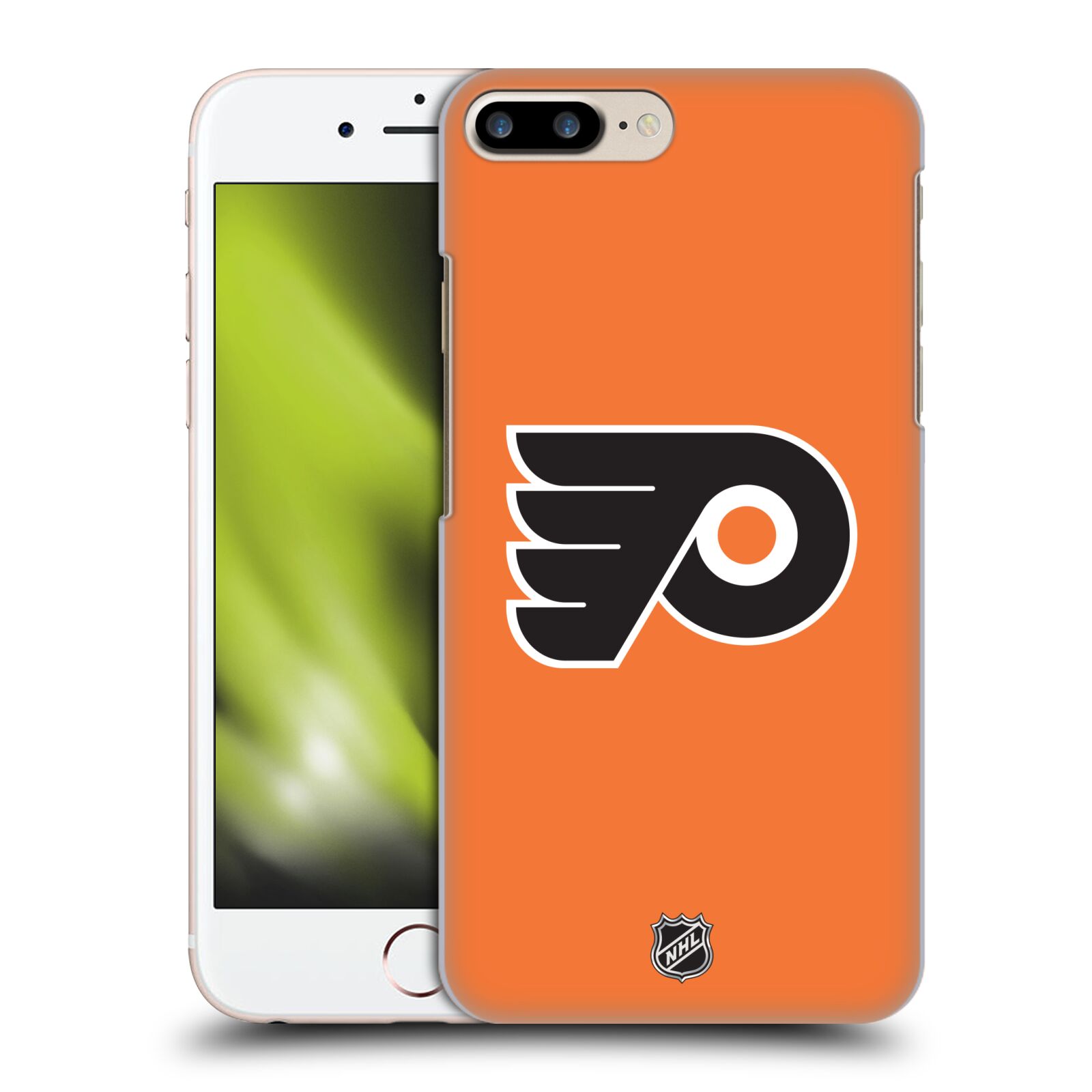 Pouzdro na mobil Apple Iphone 7/8 PLUS - HEAD CASE - Hokej NHL - Philadelphia Flyers - Znak oranžová
