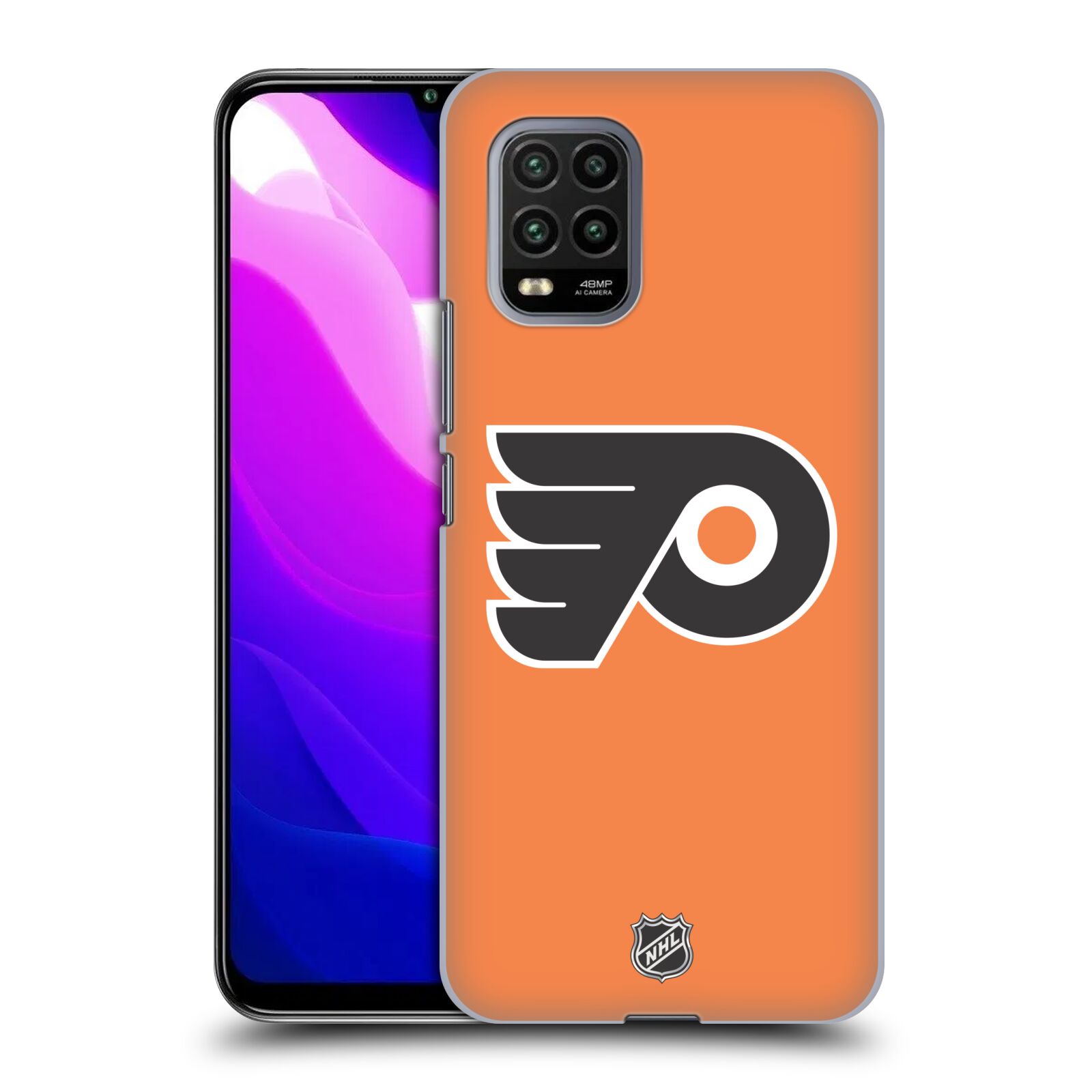 Pouzdro na mobil Xiaomi  Mi 10 LITE / Mi 10 LITE 5G - HEAD CASE - Hokej NHL - Philadelphia Flyers - Znak oranžová