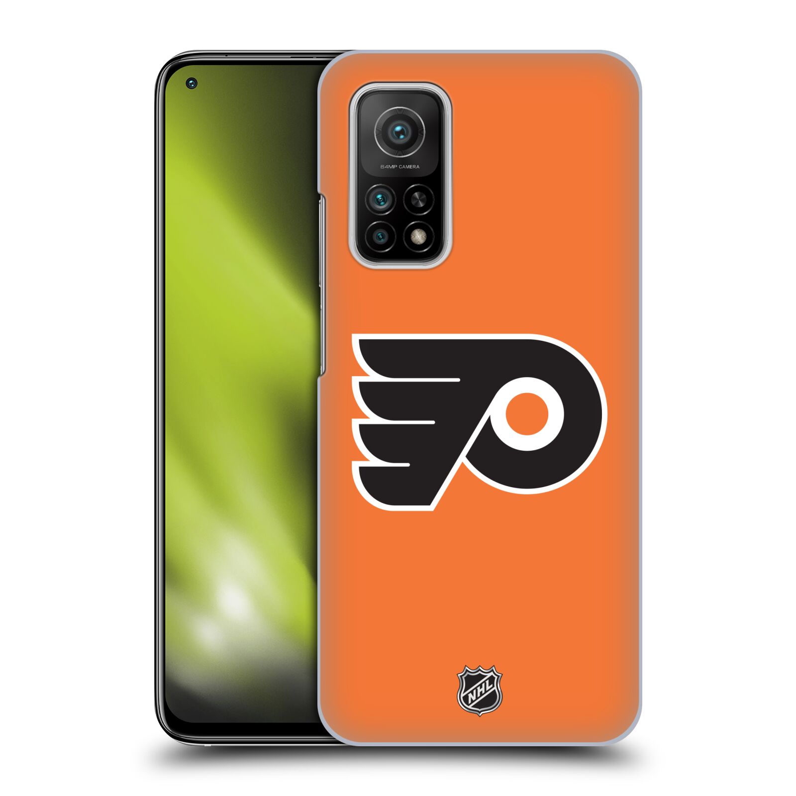 Pouzdro na mobil Xiaomi  Mi 10T / Mi 10T PRO - HEAD CASE - Hokej NHL - Philadelphia Flyers - Znak oranžová