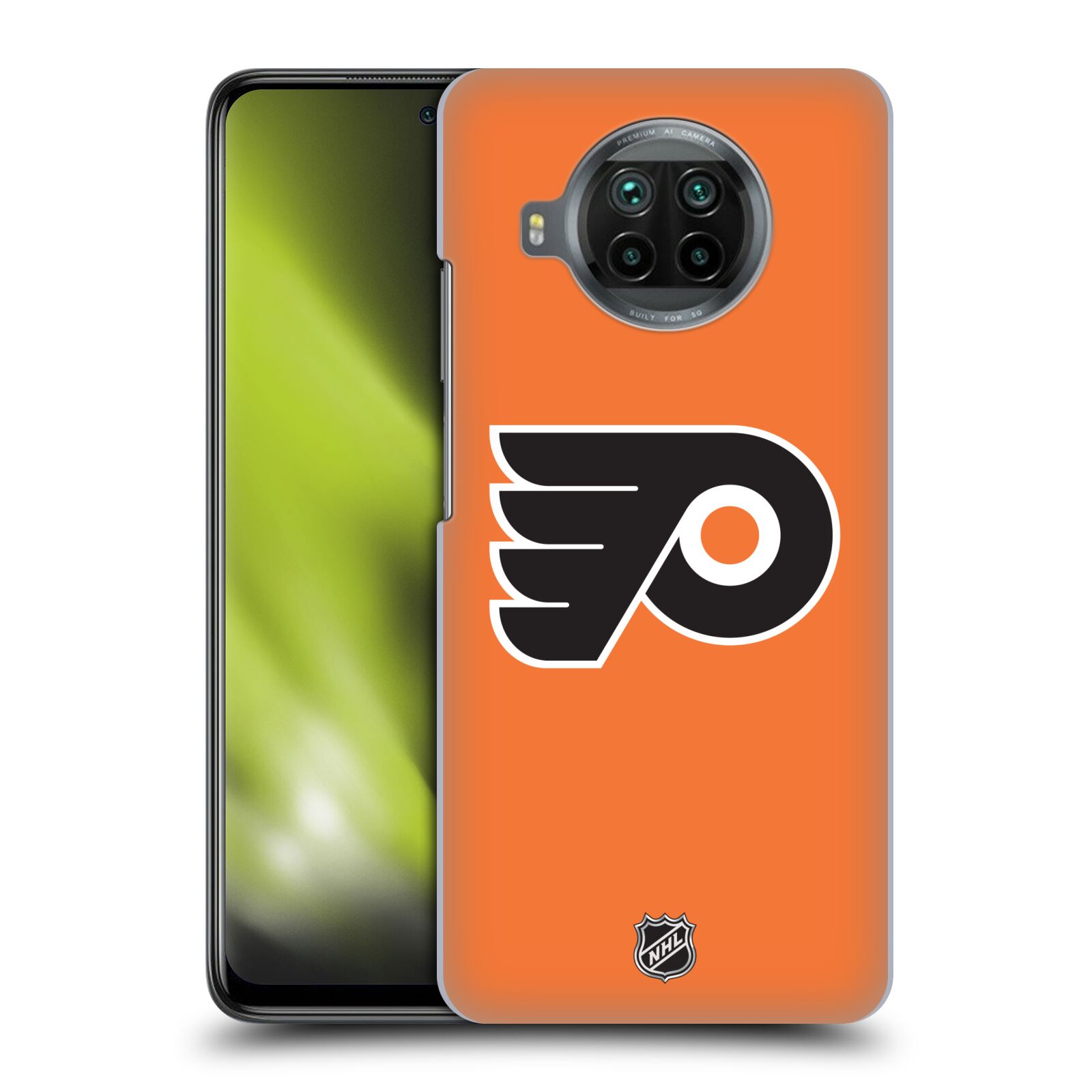 Pouzdro na mobil Xiaomi  Mi 10T LITE 5G - HEAD CASE - Hokej NHL - Philadelphia Flyers - Znak oranžová
